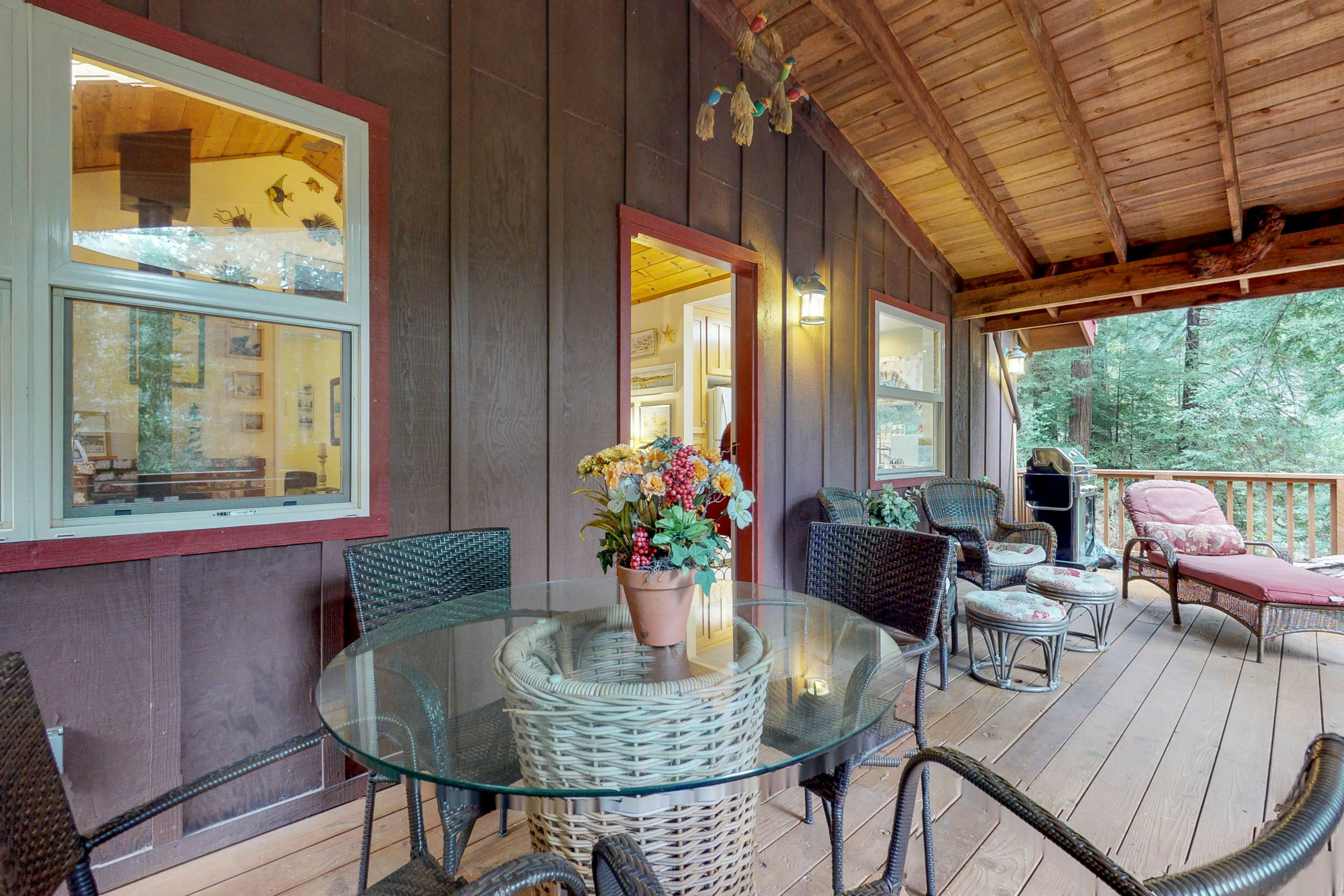 Tree Top View Cabin 2 BD Felton, CA Vacation Rental Vacasa