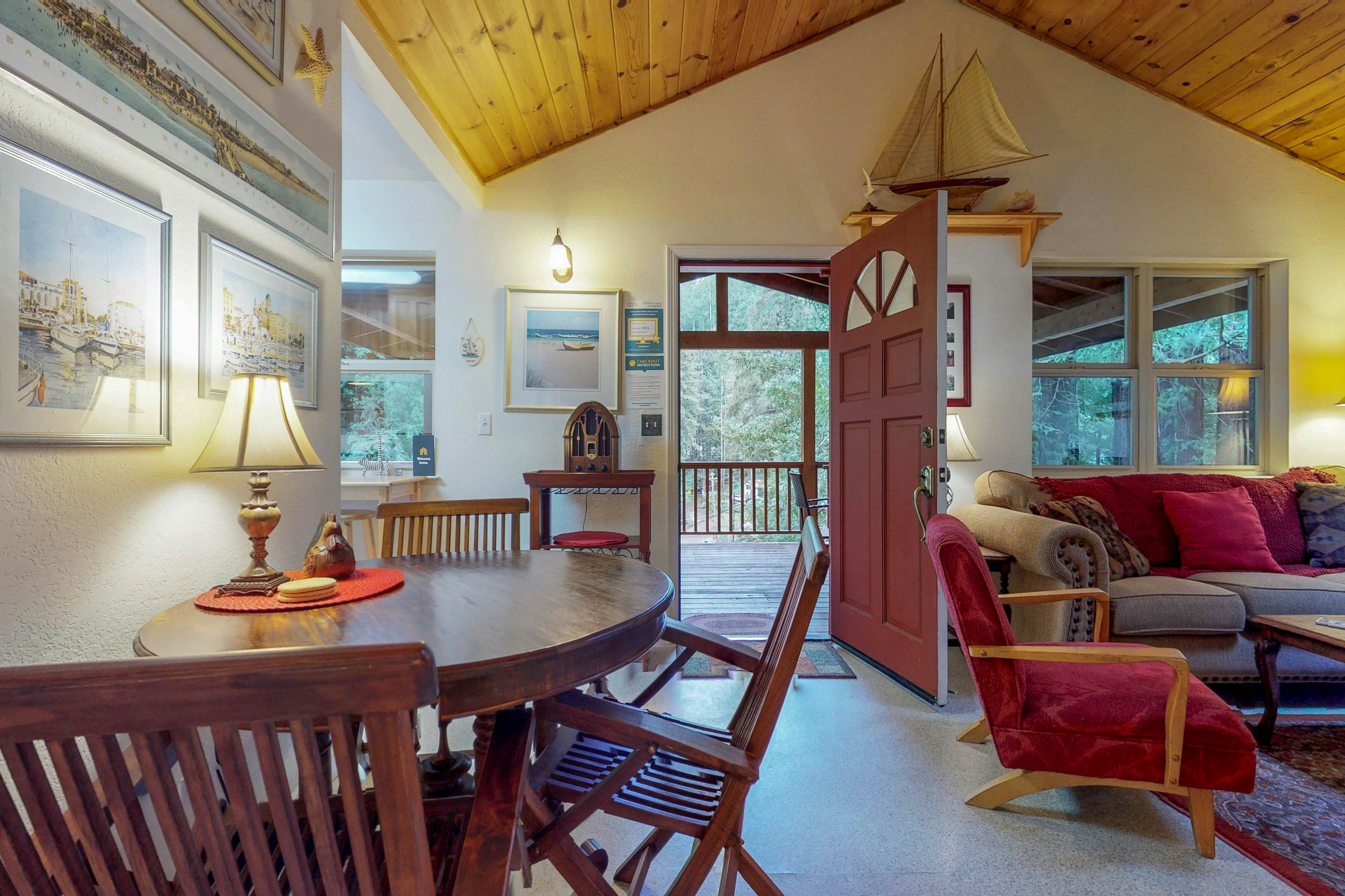 Tree Top View Cabin 2 BD Vacation Rental in Felton, CA Vacasa