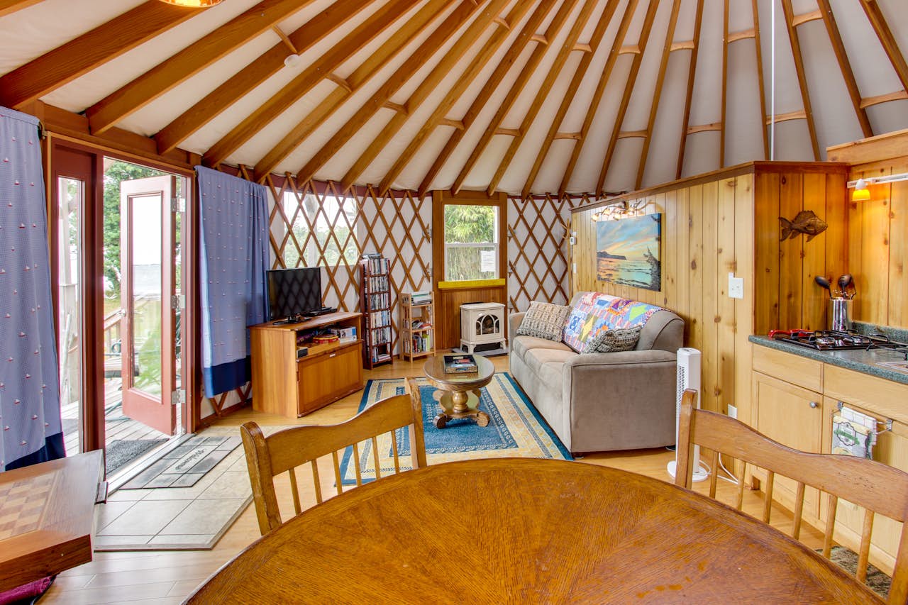 Yurt on the Bay 1 BD Vacation Rental in Bay City, OR Vacasa
