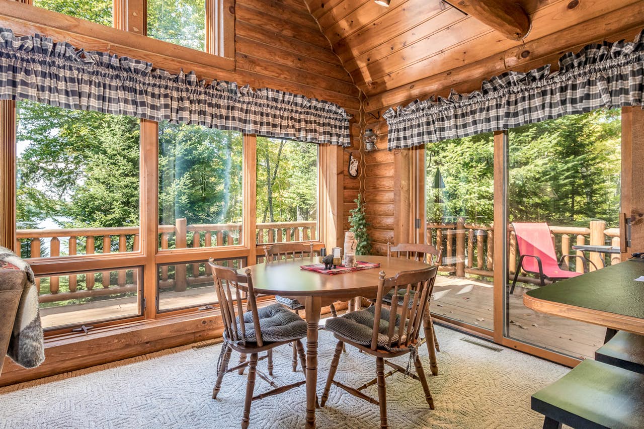 Annabelle Log Home 1 BD Vacation Rental in Presque Isle, WI Vacasa