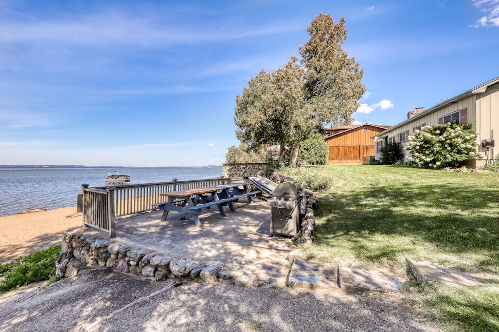 Thayer Beach Front Home 3 BD Colchester, VT Vacation Rental Vacasa