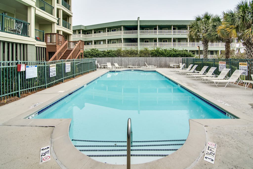 Beachfront villa w/ ocean views, private deck, pool access – steps from beach — Isle of Palms, SC — vacation rental