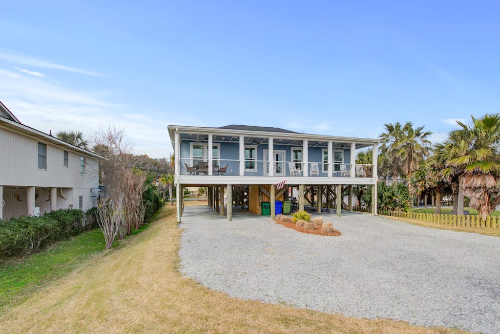 Beautiful ocean view home w/ free WiFi is just across the street from the beach — Folly Beach, SC — vacation rental