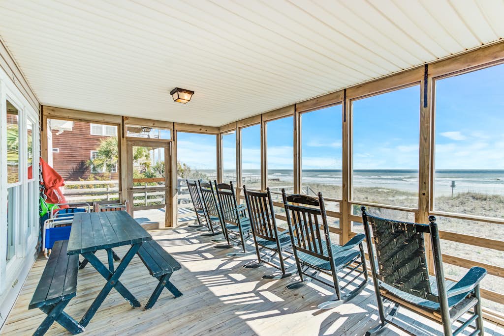 Special oceanfront home w/ stunning ocean views & private beach access — Folly Beach, SC — vacation rental