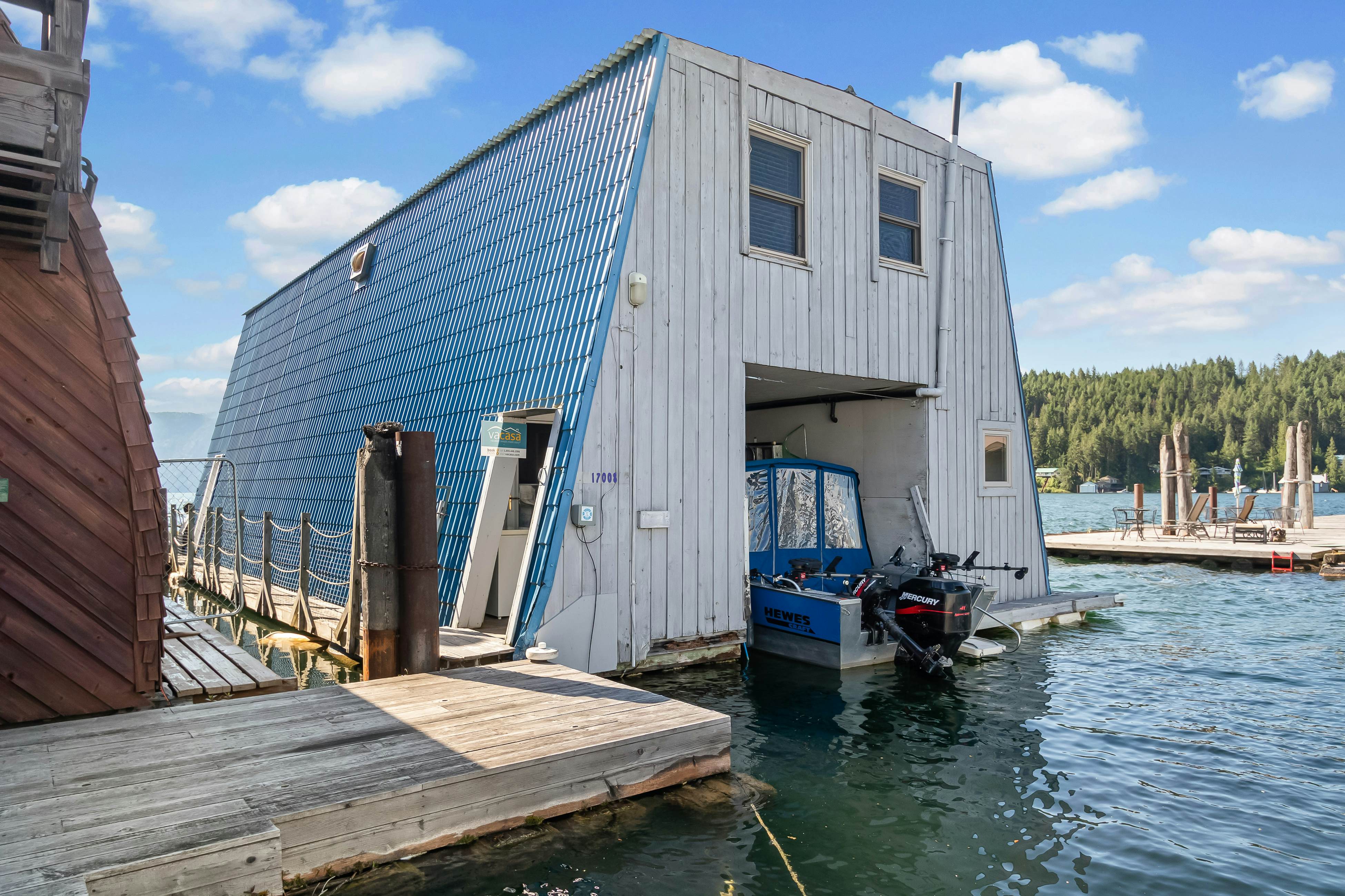 Dock's End Floating Home 3 BD Bayview, ID Vacation Rental Vacasa