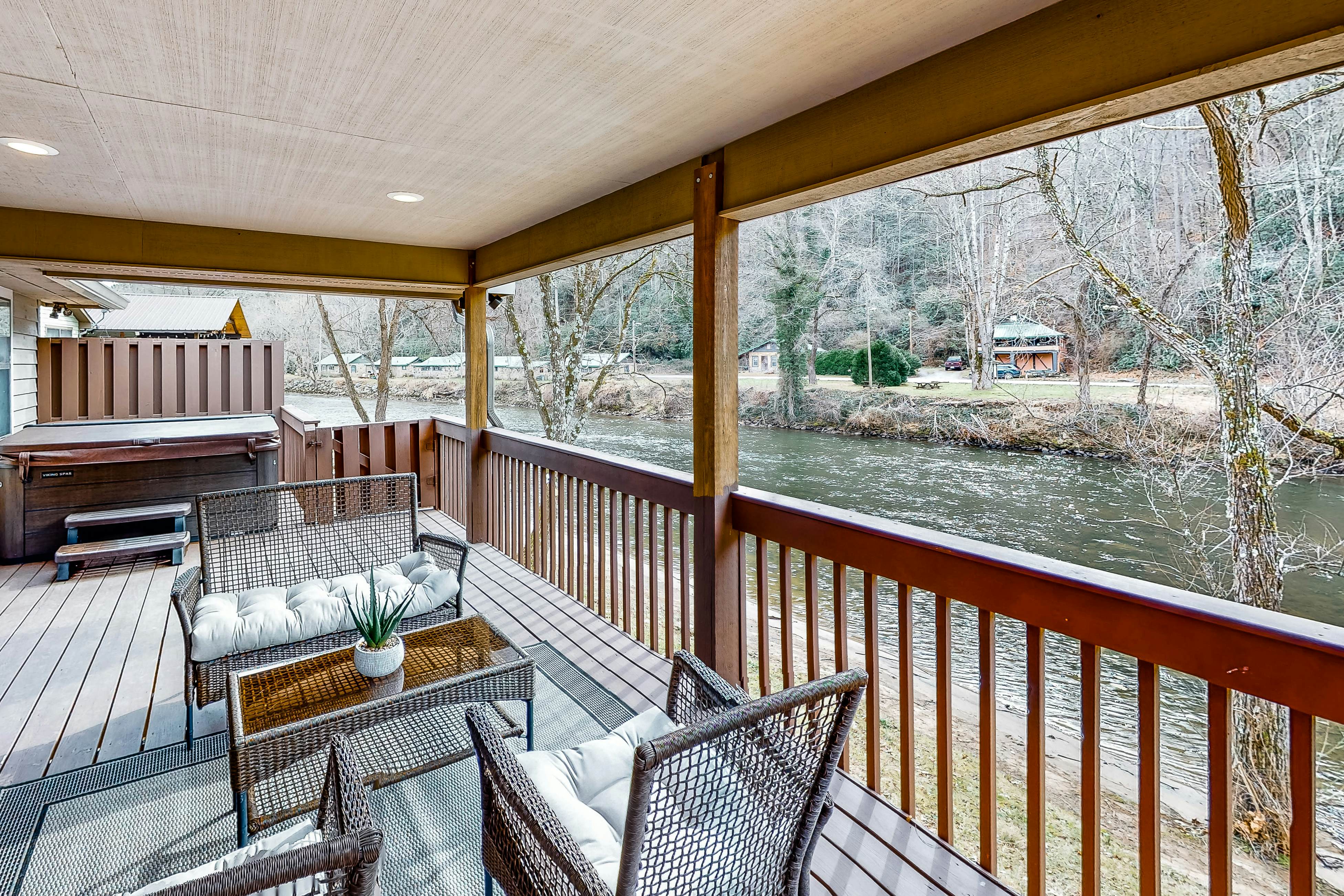 Reel Riverside Retreat 2 BD Sylva, NC Vacation Rental Vacasa