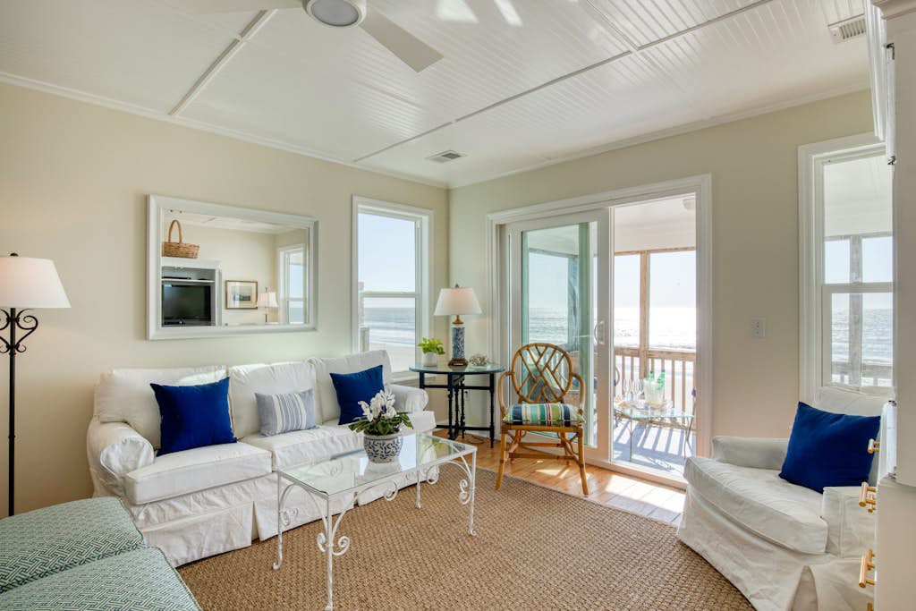 Newly renovated oceanfront home with private beach access & screened porch — Folly Beach, SC — vacation rental