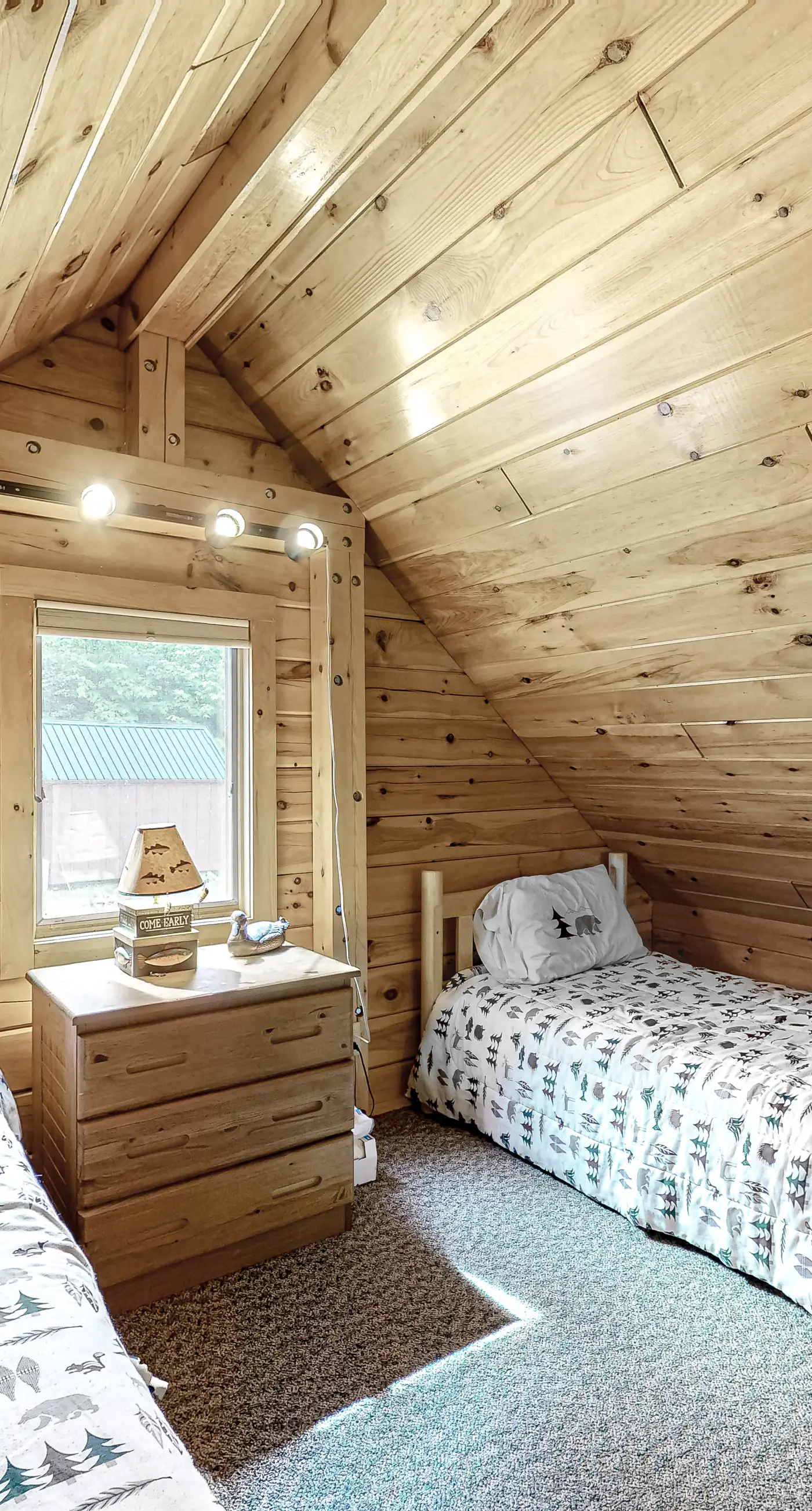 Lucky Lakefront Log Cabin