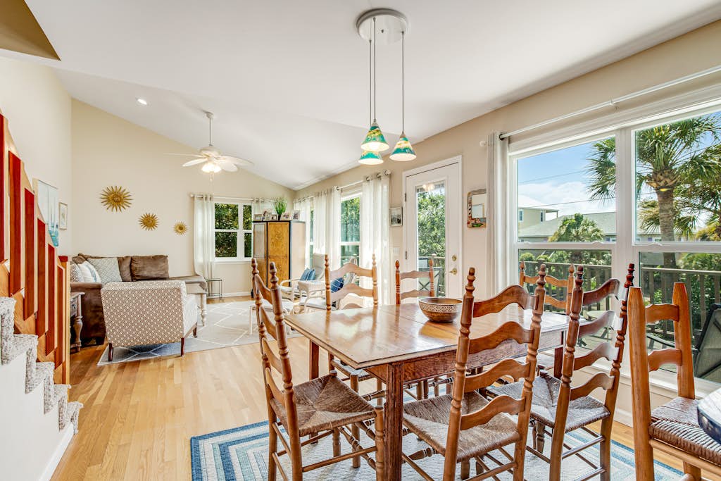 Relaxing oceanside home w/ multiple decks, outdoor shower- steps to beach access — Folly Beach, SC — vacation rental