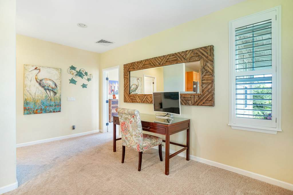 Convenient workspace nook, ideal for staying connected during your stay