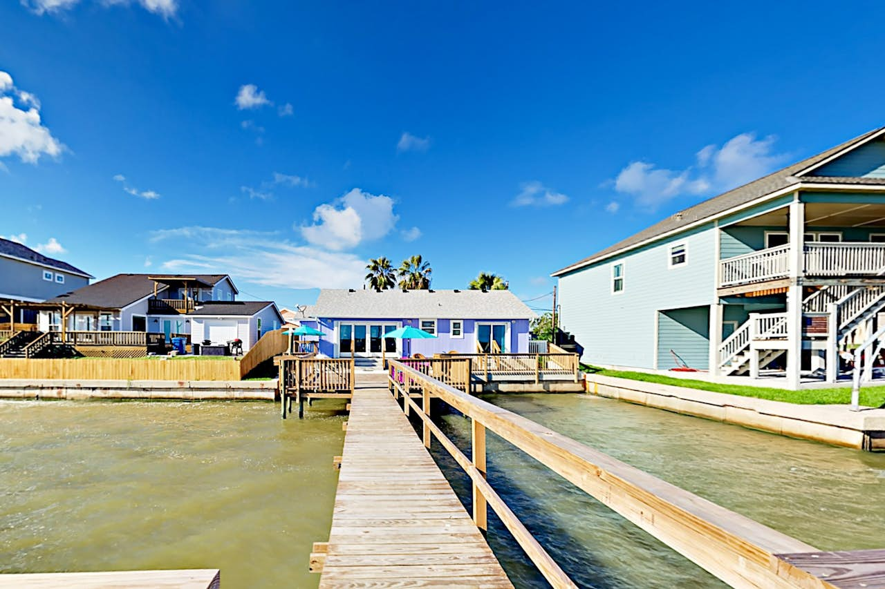 The Purple Beach House | 3 BD Rockport, TX Vacation Rental | Vacasa