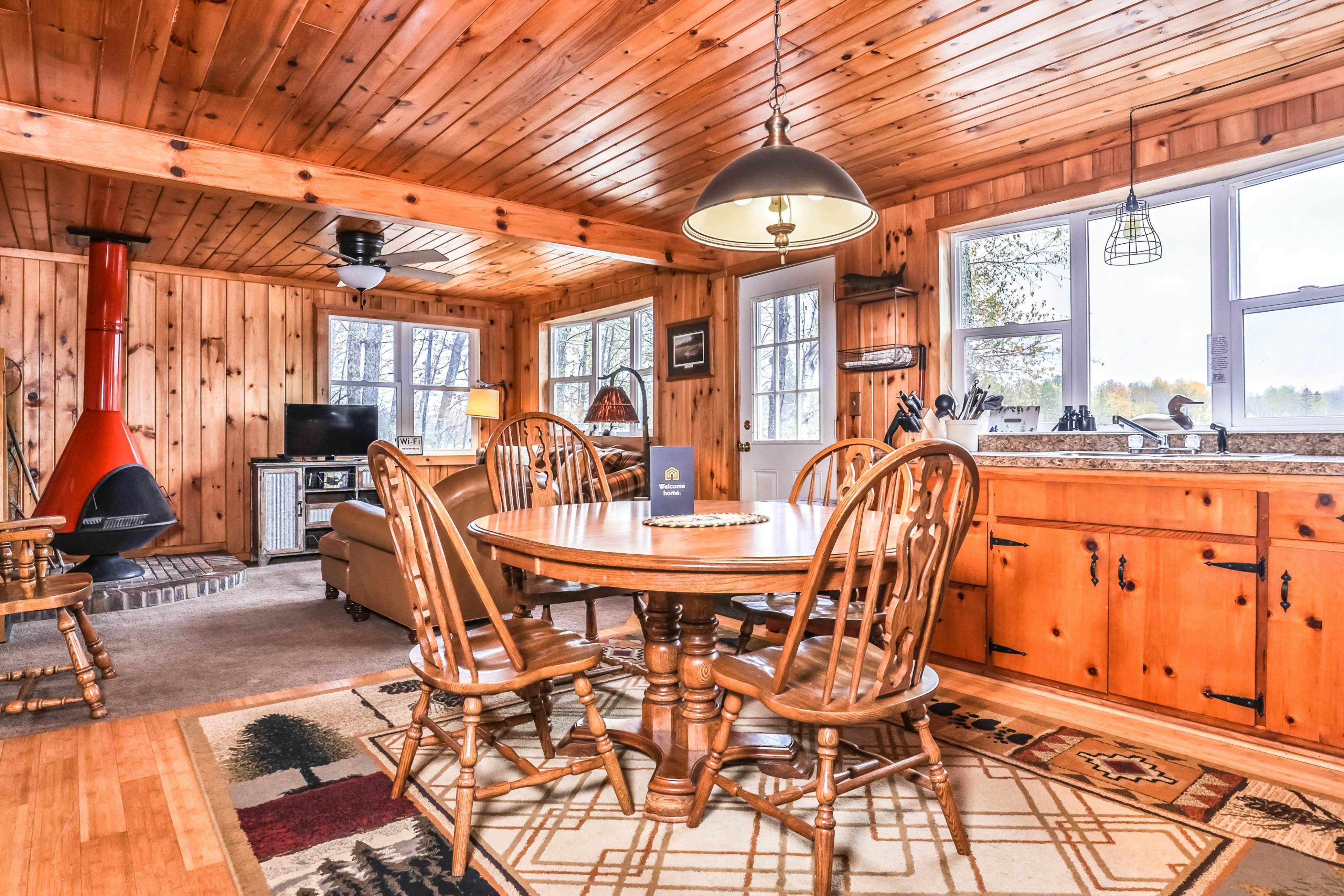 The Twins On Oxbow Two Family Friendly Lakefront Cabins 4 BD Presque Isle, WI Vacation