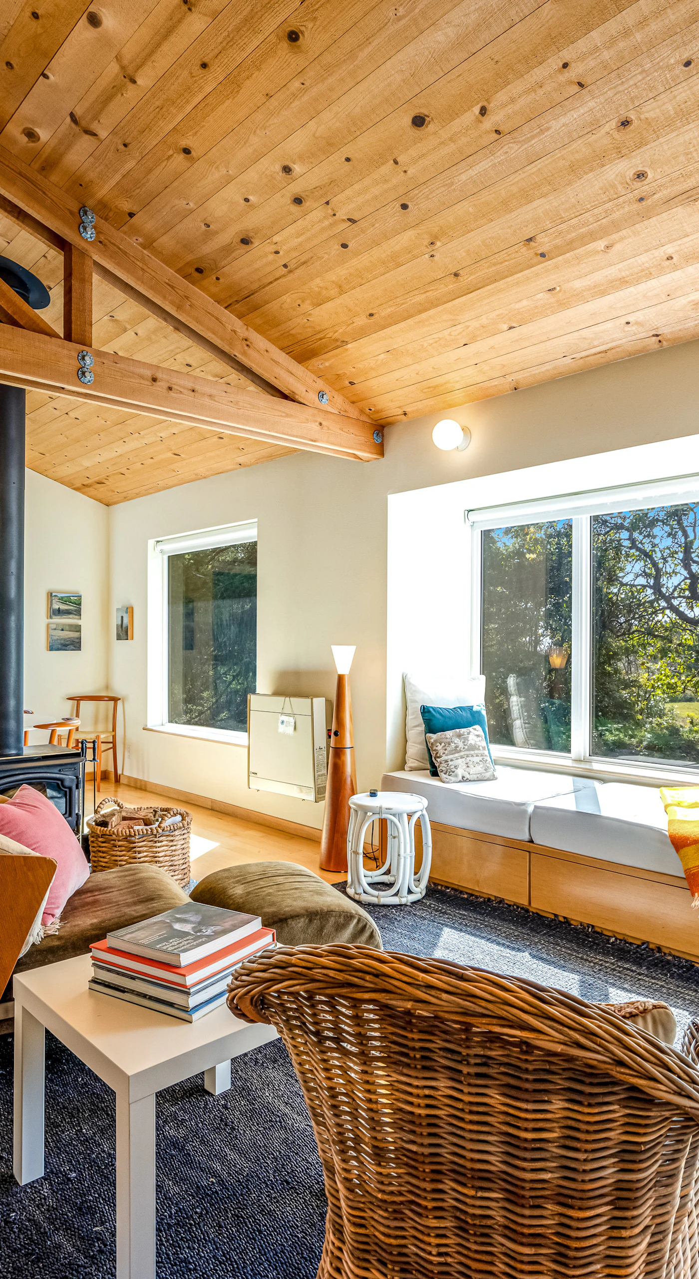 Bask in the warm glow of sunlight streaming through the large windows, creating a perfect backdrop for your afternoon relaxation.