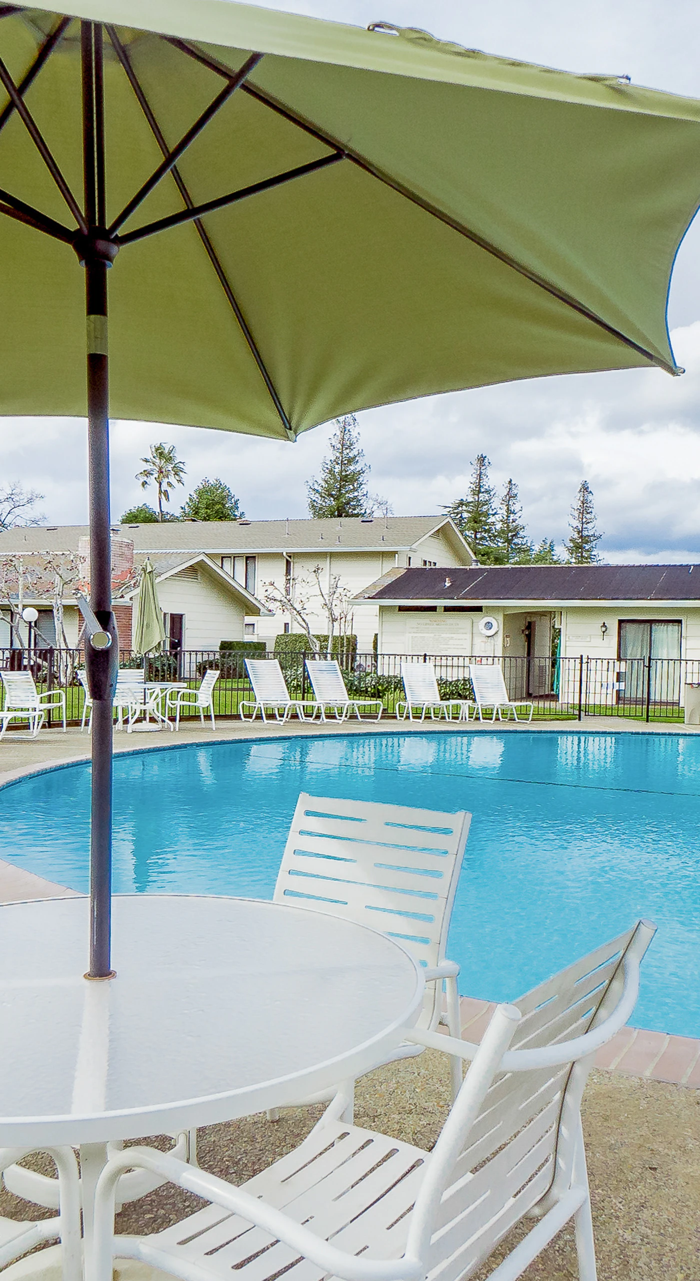 Grab a shaded table under the poolside umbrellas — your Silverado retreat makes it easy to spend a full day soaking up Napa sun.