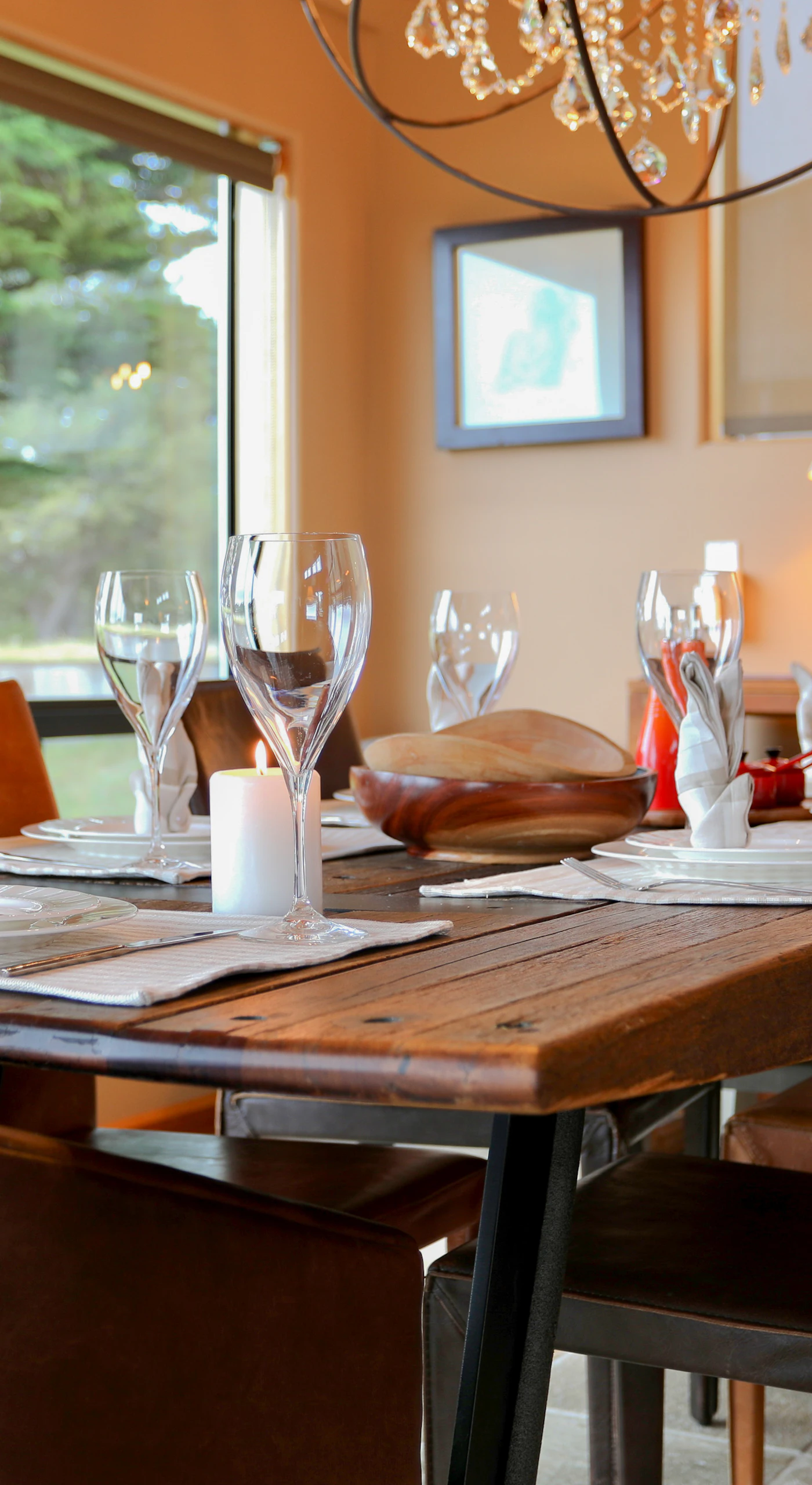 Set the table for memorable meals with loved ones in this inviting dining area, where every meal feels special.