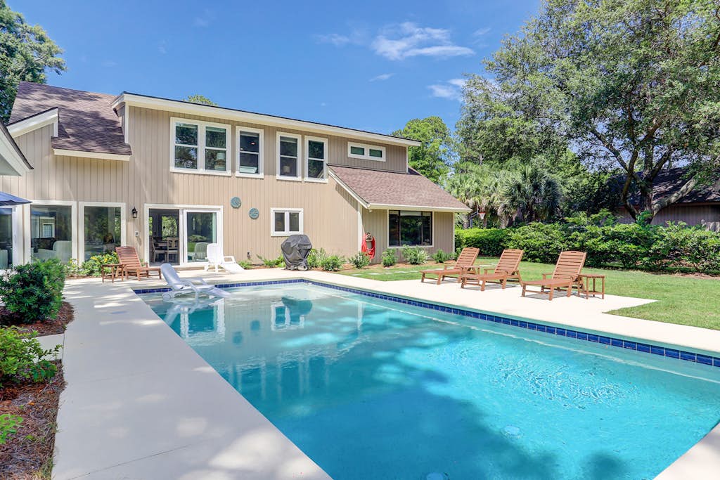 Renovated spacious home with private pool & large furnished backyard — Hilton Head, SC — vacation rental