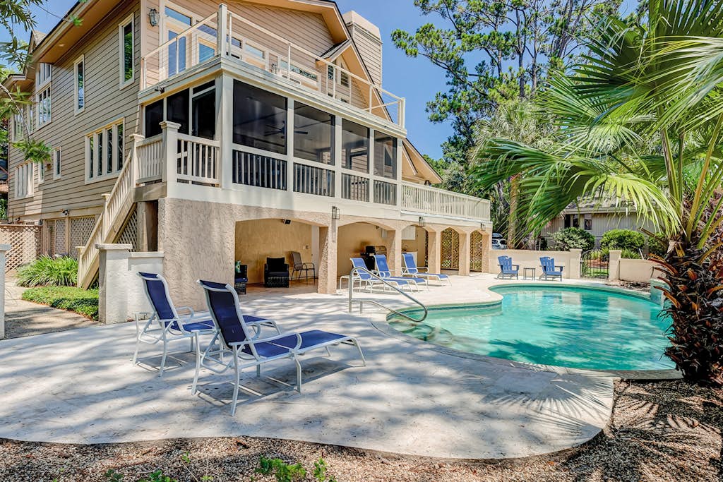 Dog-friendly ocean view oasis with pool, epic views, & 3-tier outdoor living — Hilton Head, SC — vacation rental