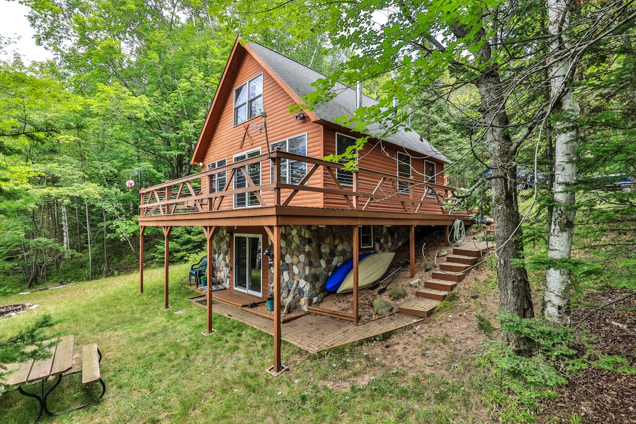 Papoose Lake Cabin 1 BD Presque Isle, WI Vacation Rental Vacasa