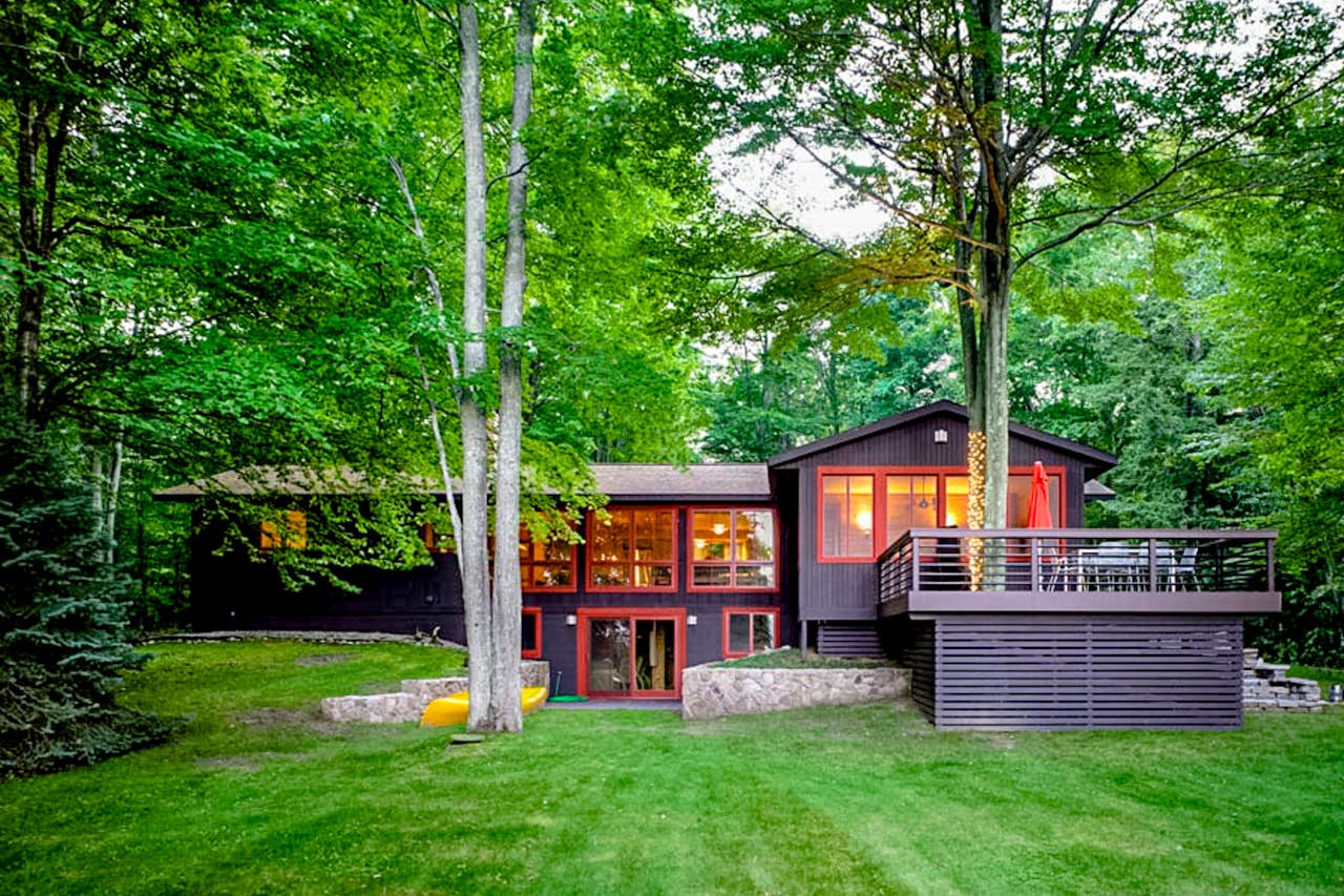Deep Woods Modern 3 BD Honor, MI Vacation Rental Vacasa
