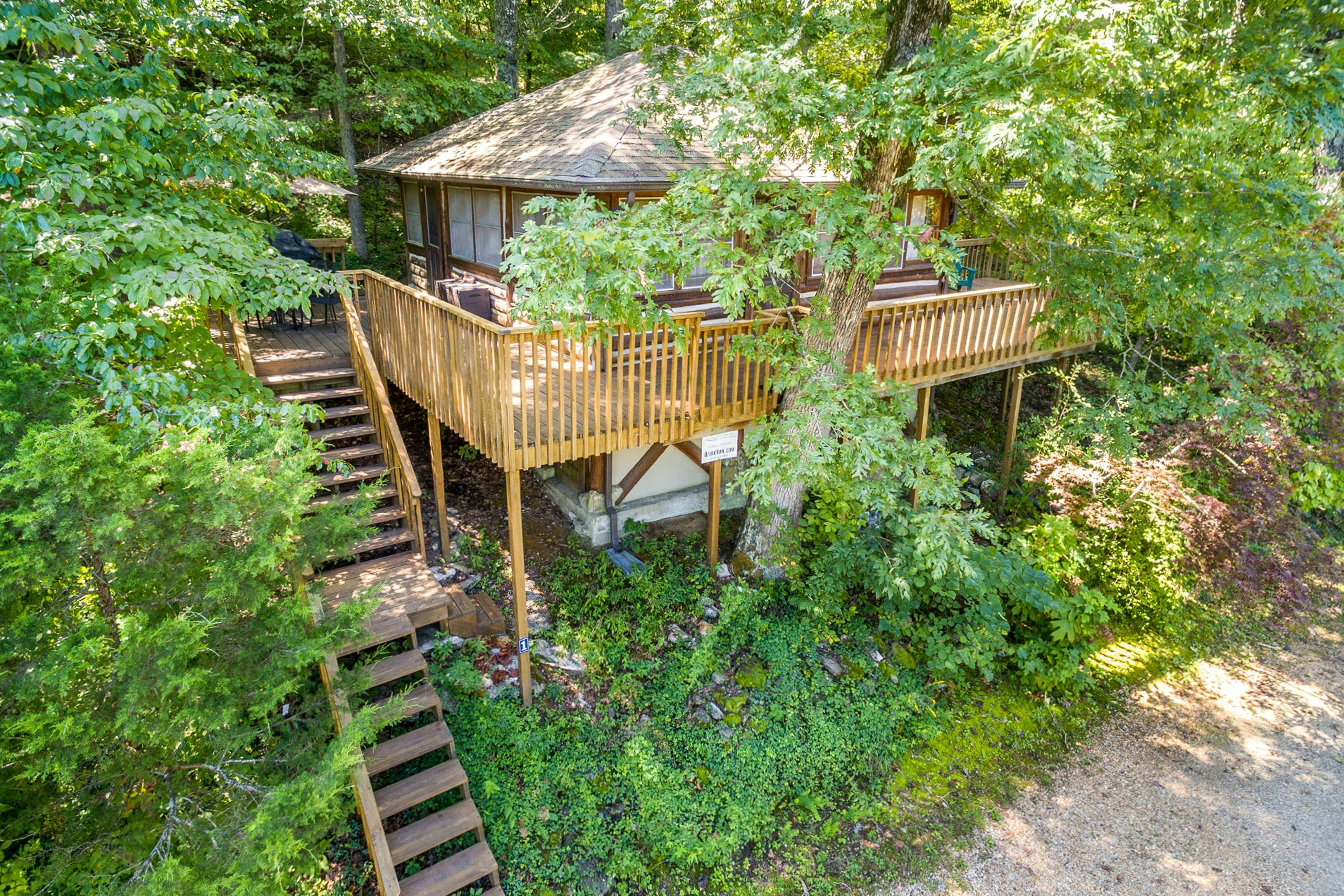 Lake Lucerne Treehouse Cabin 01 1 BD Eureka Springs, AR Vacation Rental Vacasa