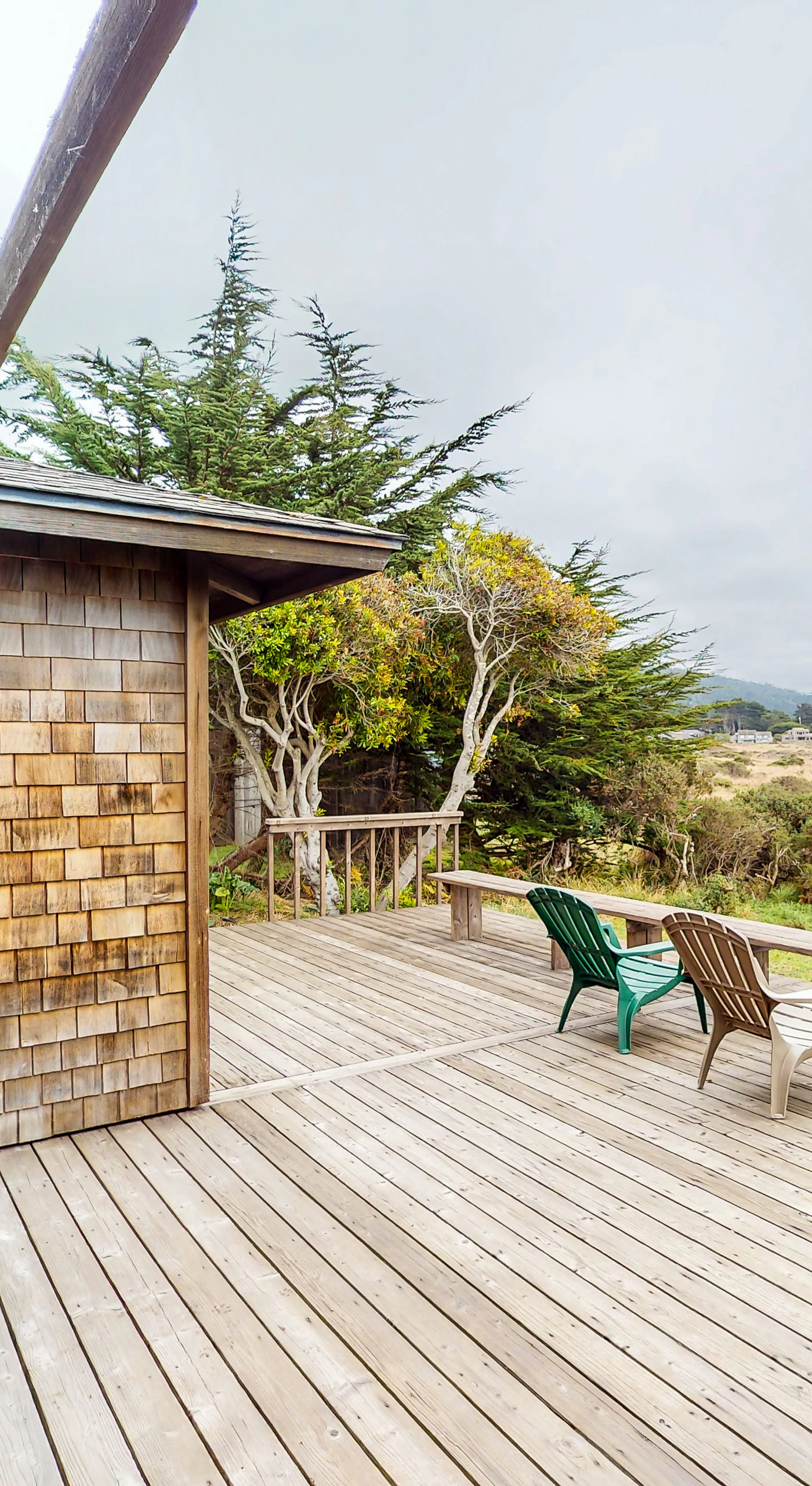 Step onto the expansive deck, where you can soak in the stunning coastal views while enjoying your morning coffee or evening wine.