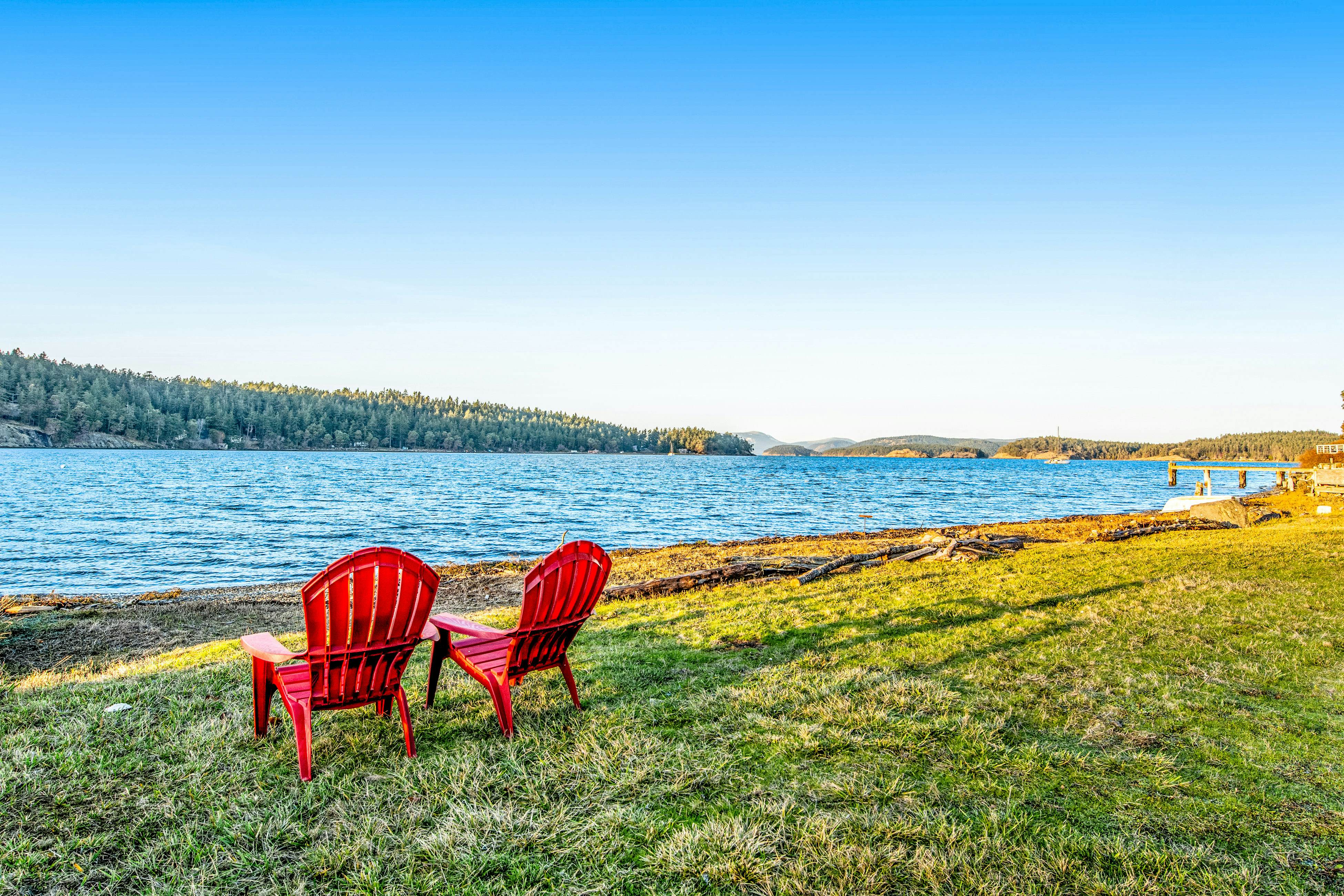 Lopez Island Mud Bay Waterfront home