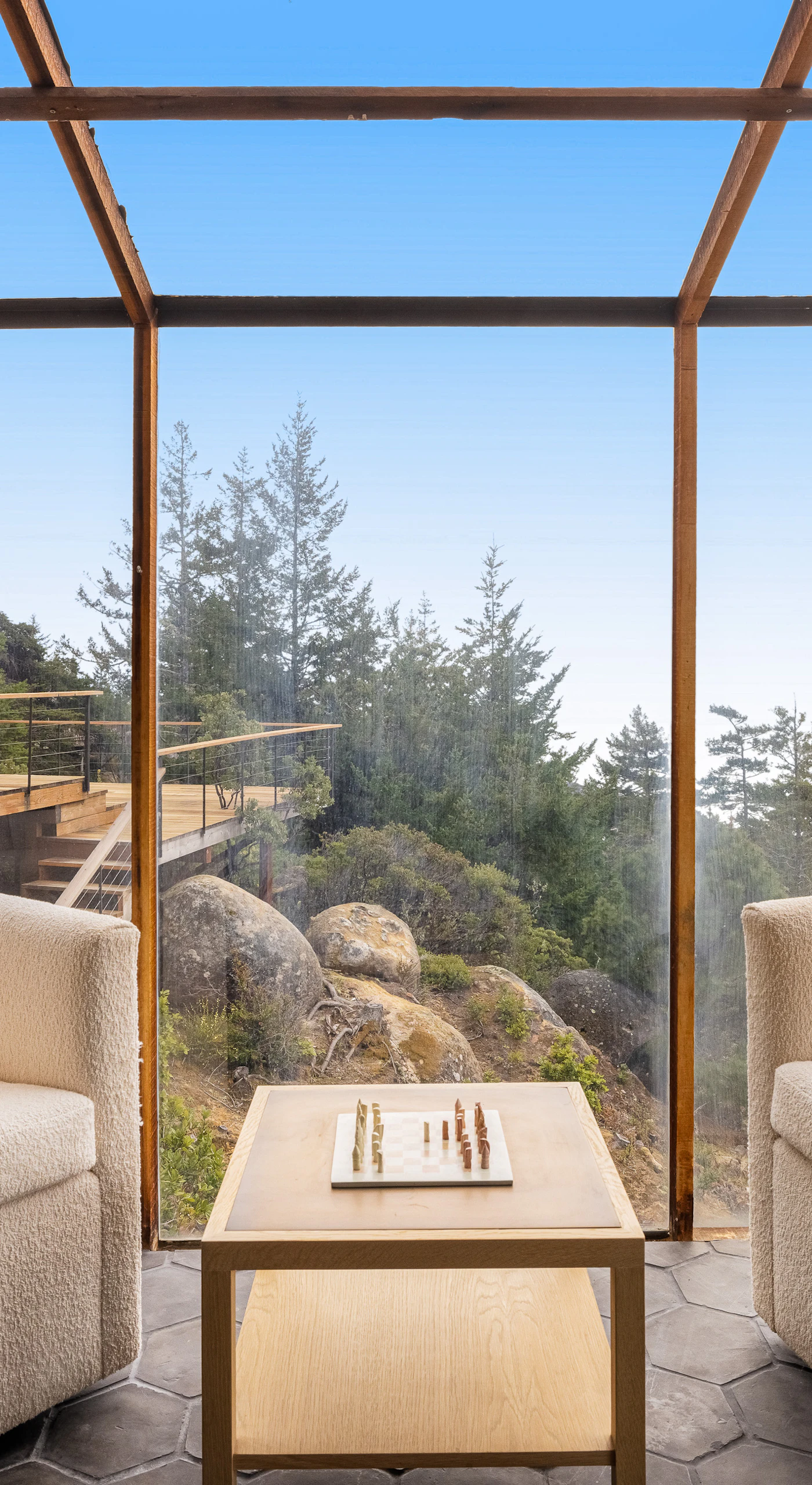 Sip your favorite drink in this serene outdoor space, where the gentle breeze and stunning vistas create a peaceful retreat.