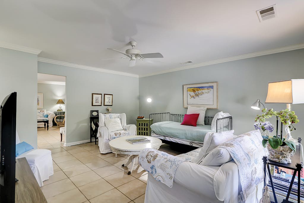 Coastal cottage with private pool, patio, firepit, AC, & W/D - walk to beach — Hilton Head, SC — vacation rental