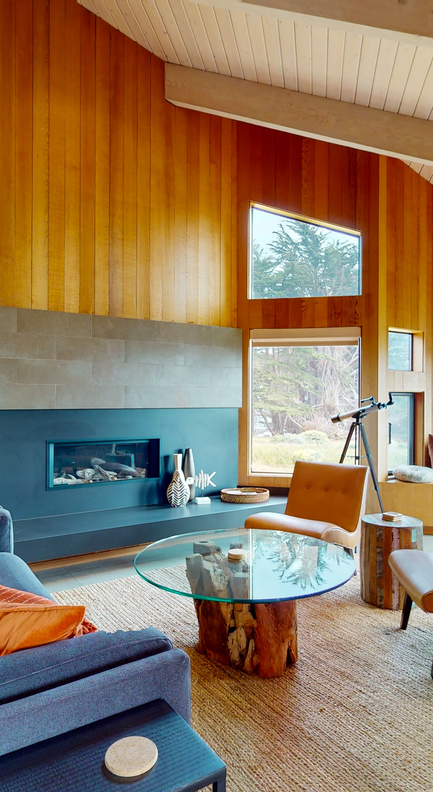 Bask in the coastal light as you unwind in the inviting living room, where the ocean view transforms every moment into a serene escape.