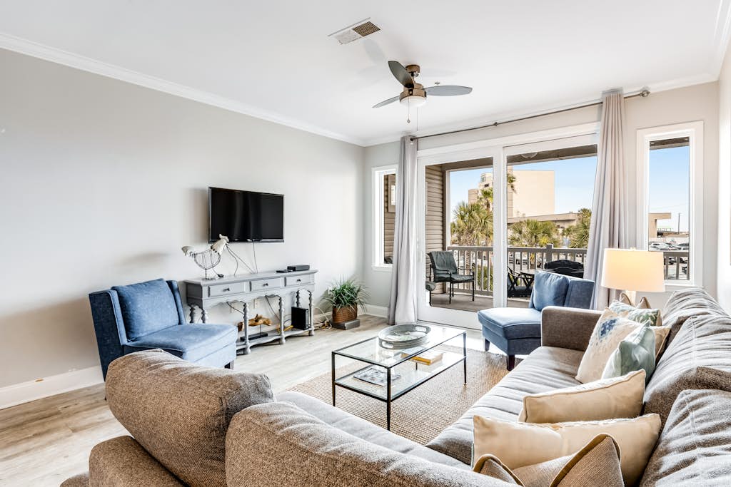 Renovated, ocean view condo w/ lovely porch - across the street from the beach — Folly Beach, SC — vacation rental