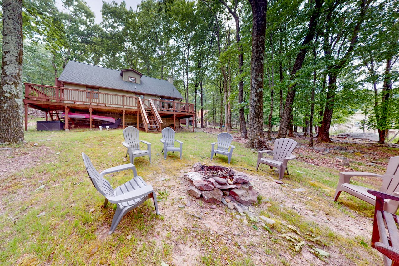 Poconos' Charming Chalet 3 BD Lake Harmony, PA Vacation Rental Vacasa