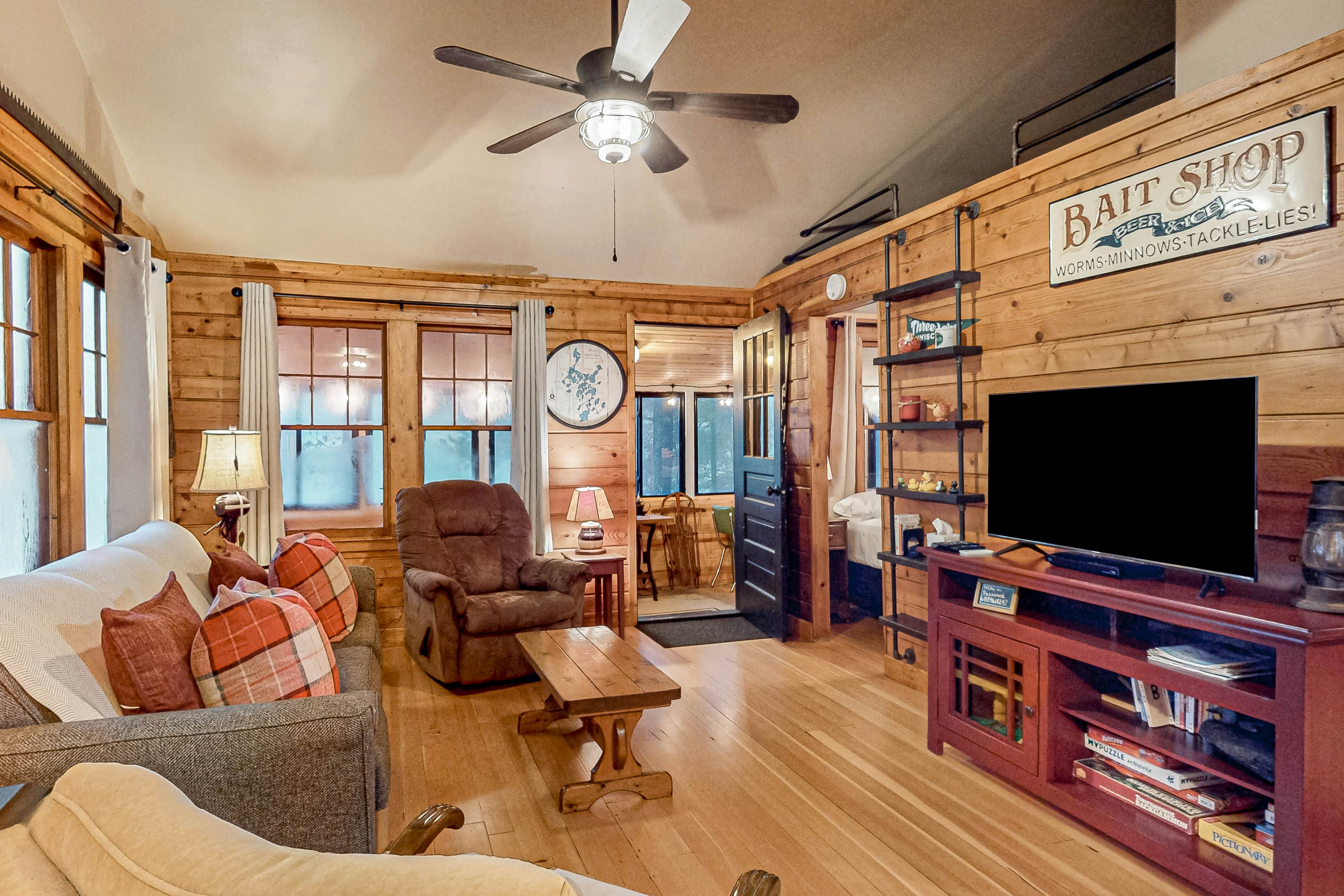 Little Red Lakeside Cabin