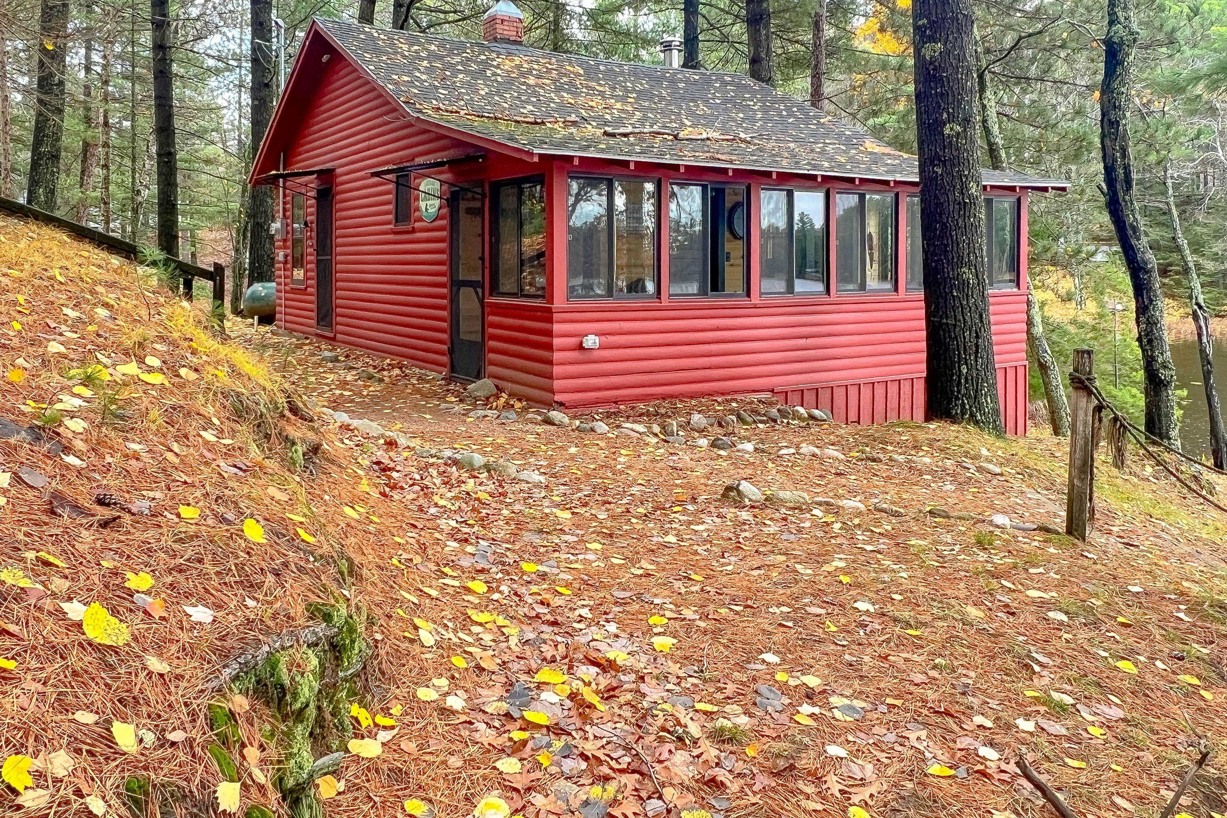 Little Red Lakeside Cabin