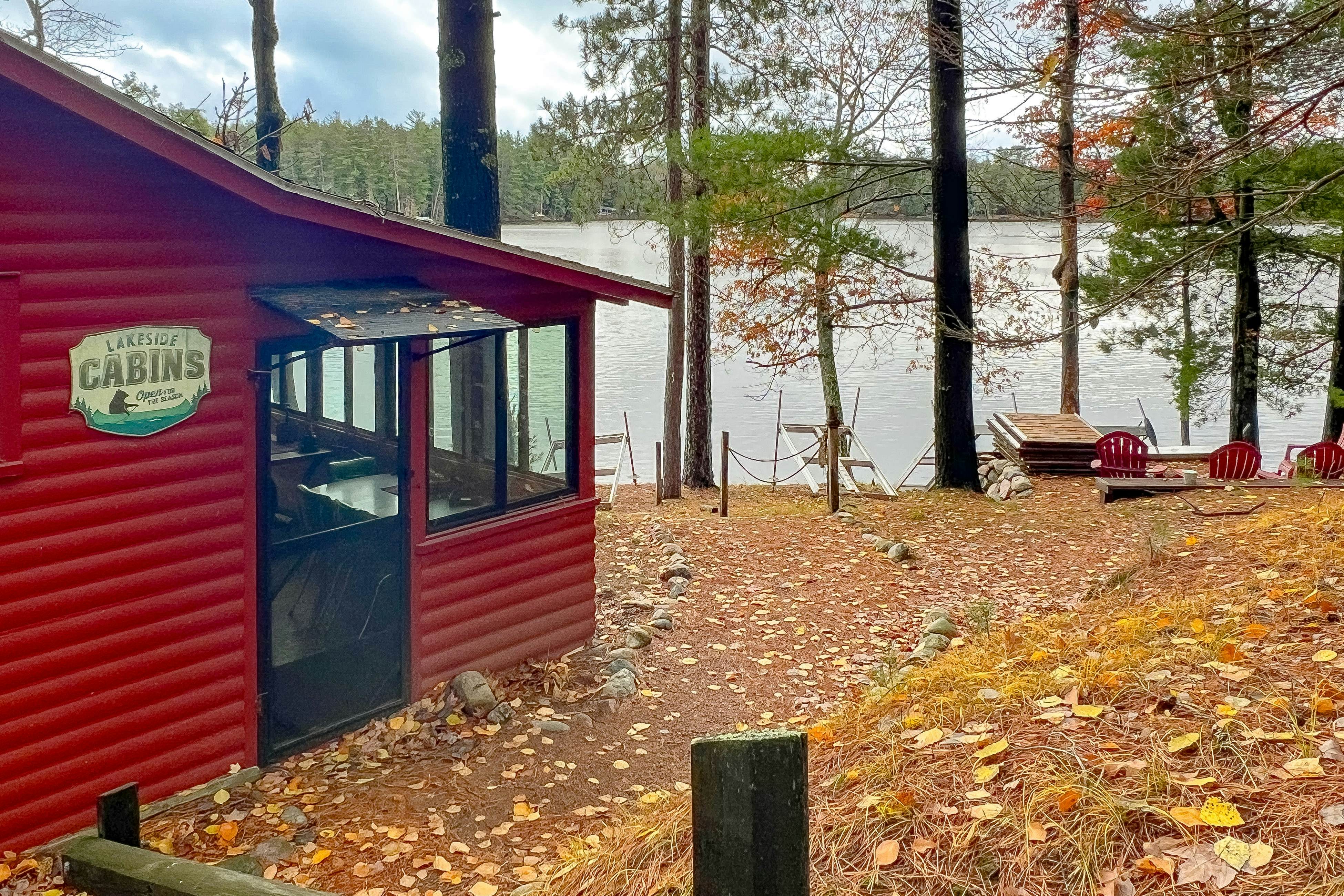 Little Red Lakeside Cabin
