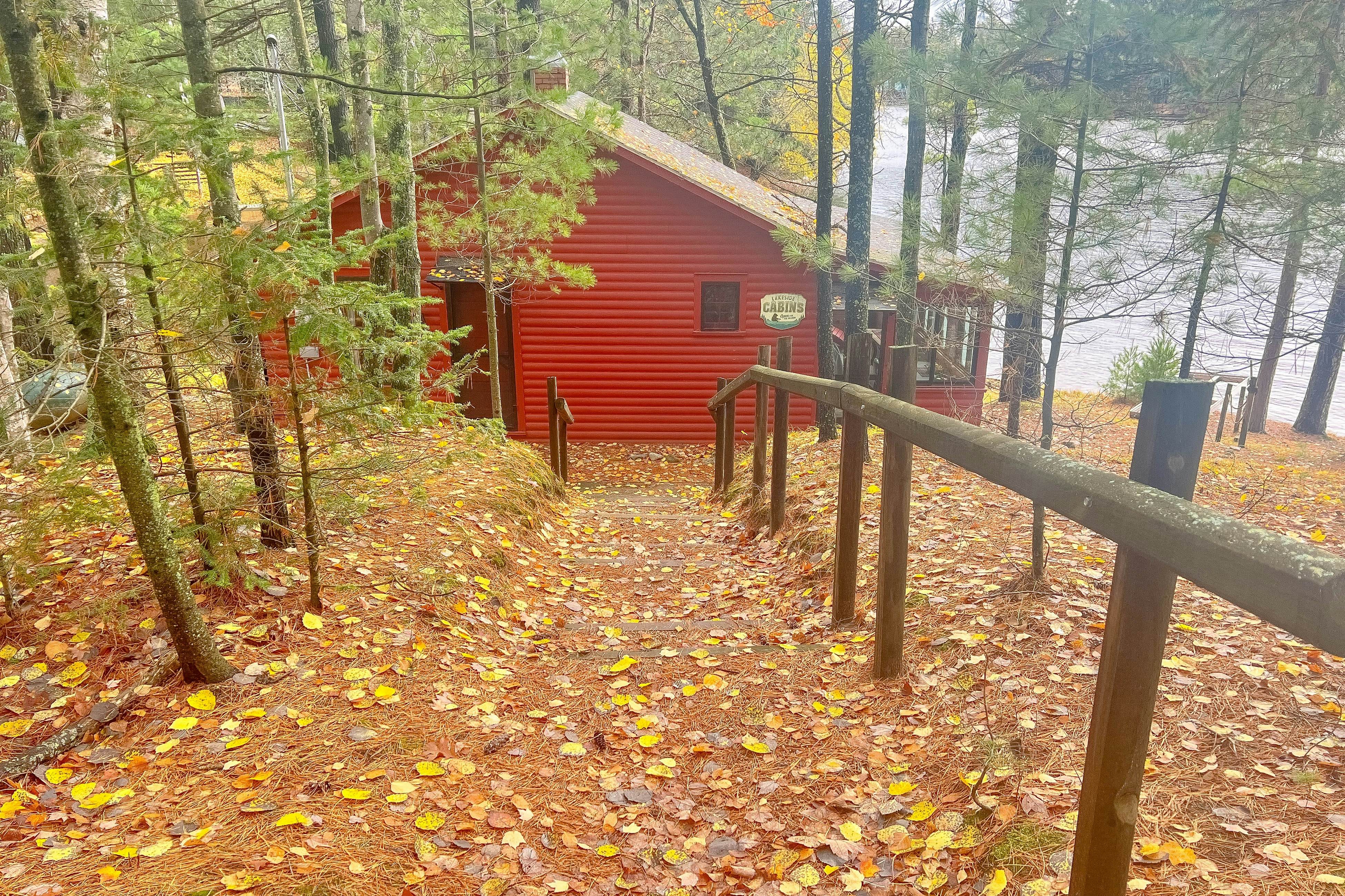 Little Red Lakeside Cabin