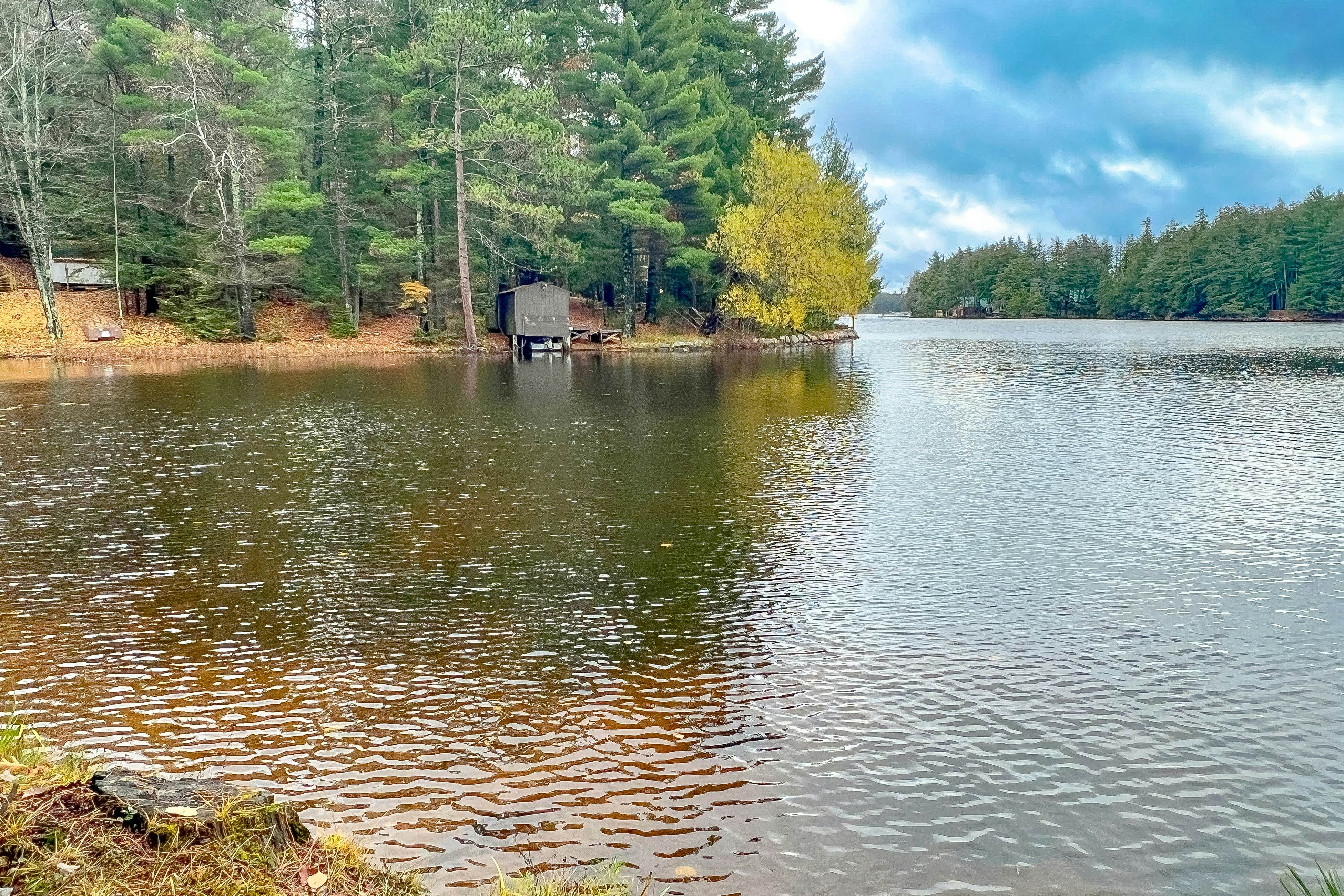 Little Red Lakeside Cabin