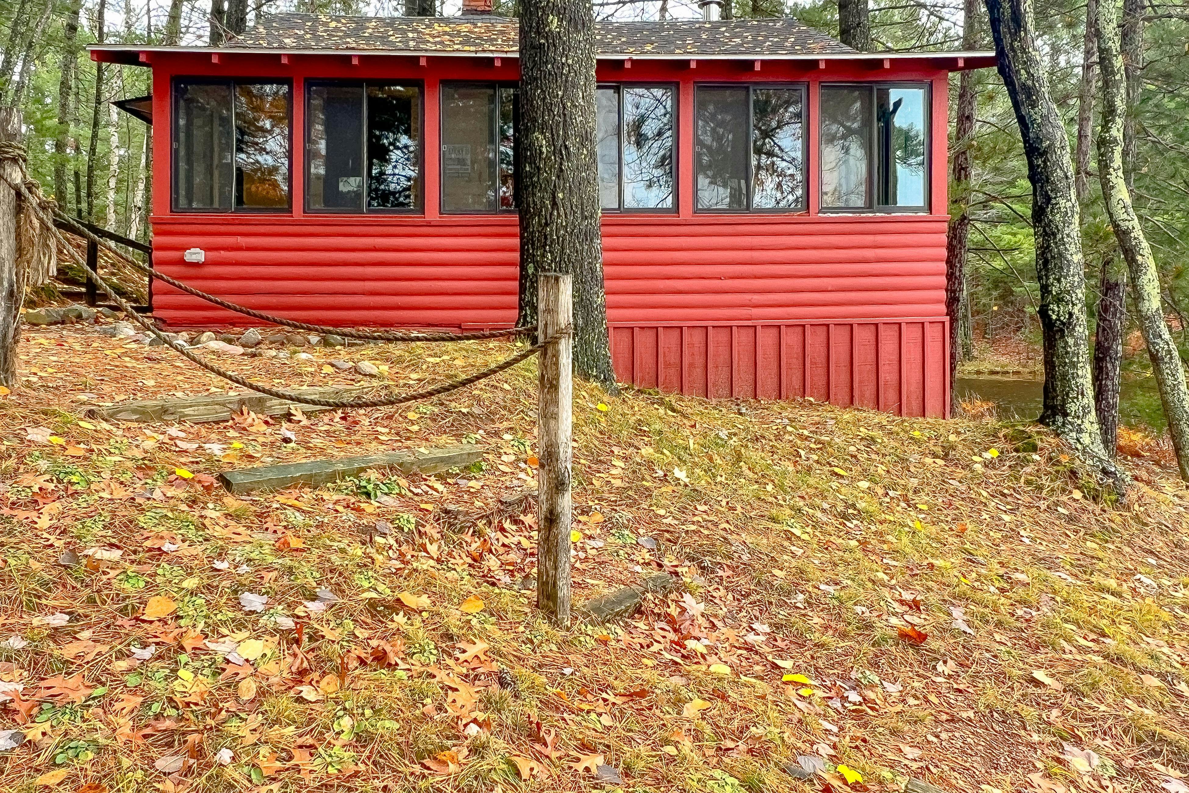 Little Red Lakeside Cabin