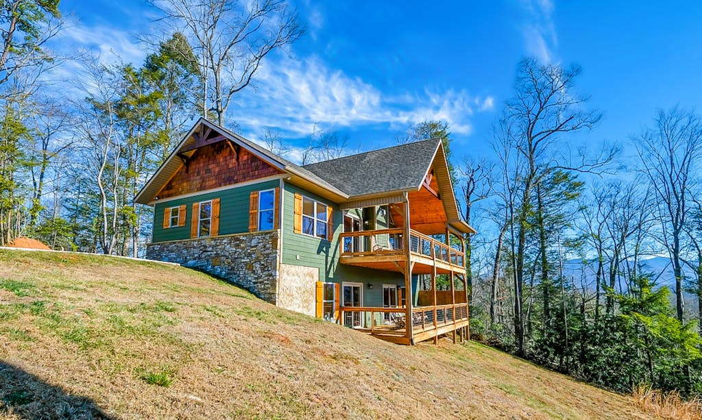Luxe Mtn View Cabin, Sleeps 10, Hot Tub, Game Room — Gatlinburg, TN — vacation rental