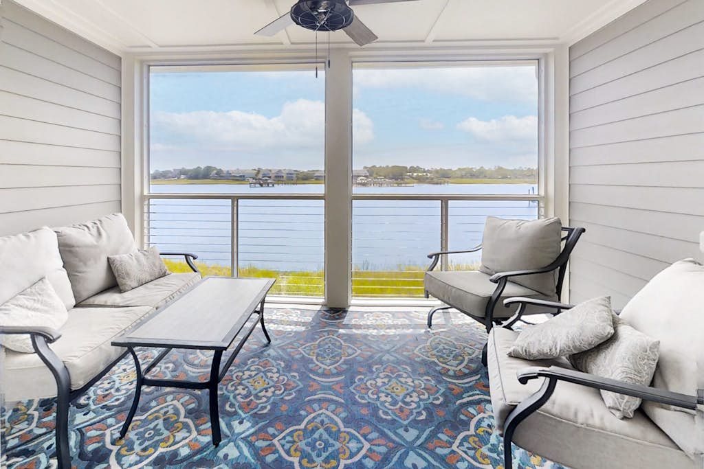 Newly renovated two-story waterfront condo with screened porch, pool, & tennis — Folly Beach, SC — vacation rental