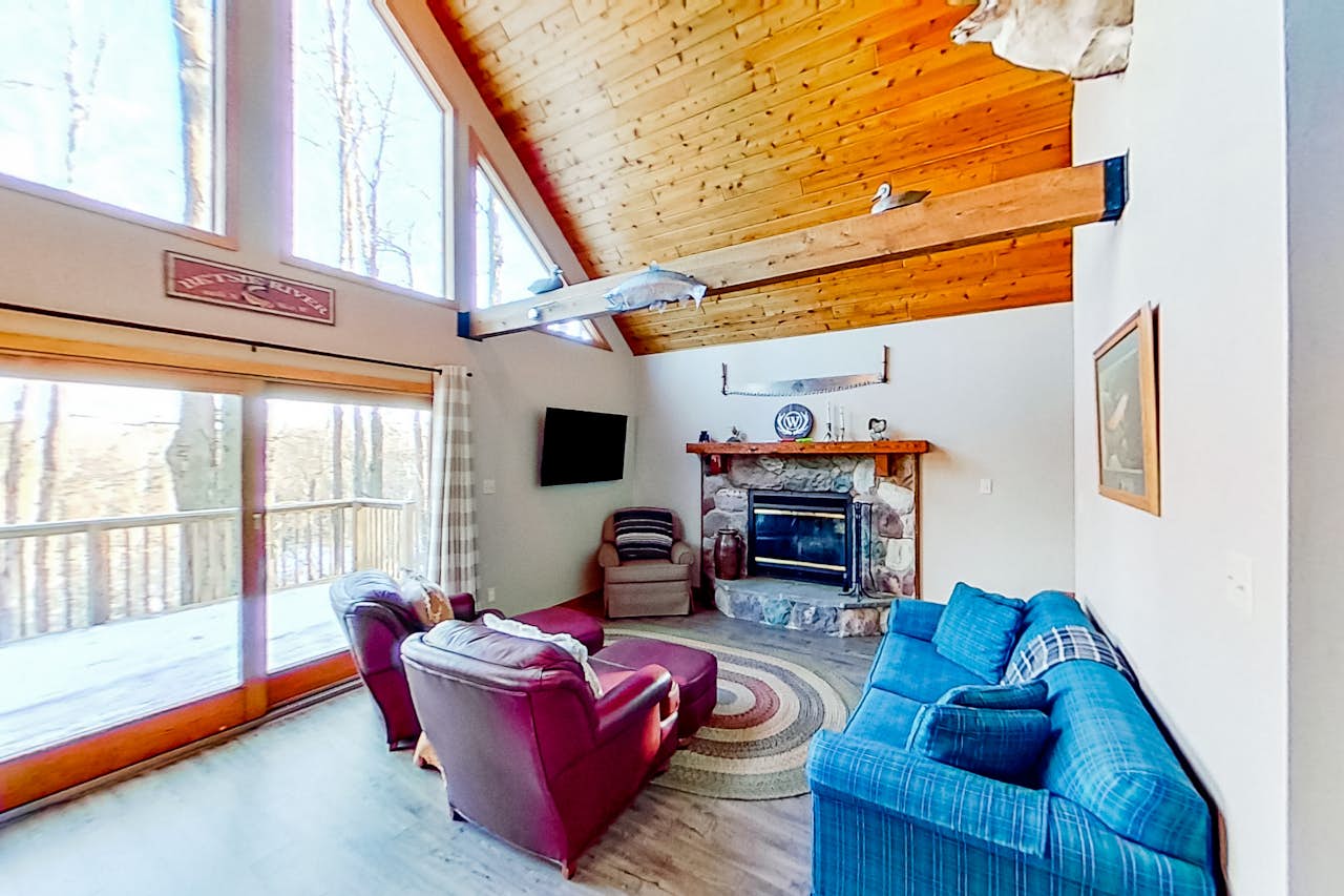 Relax by the River 1 BD Thompsonville, MI Vacation Rental Vacasa