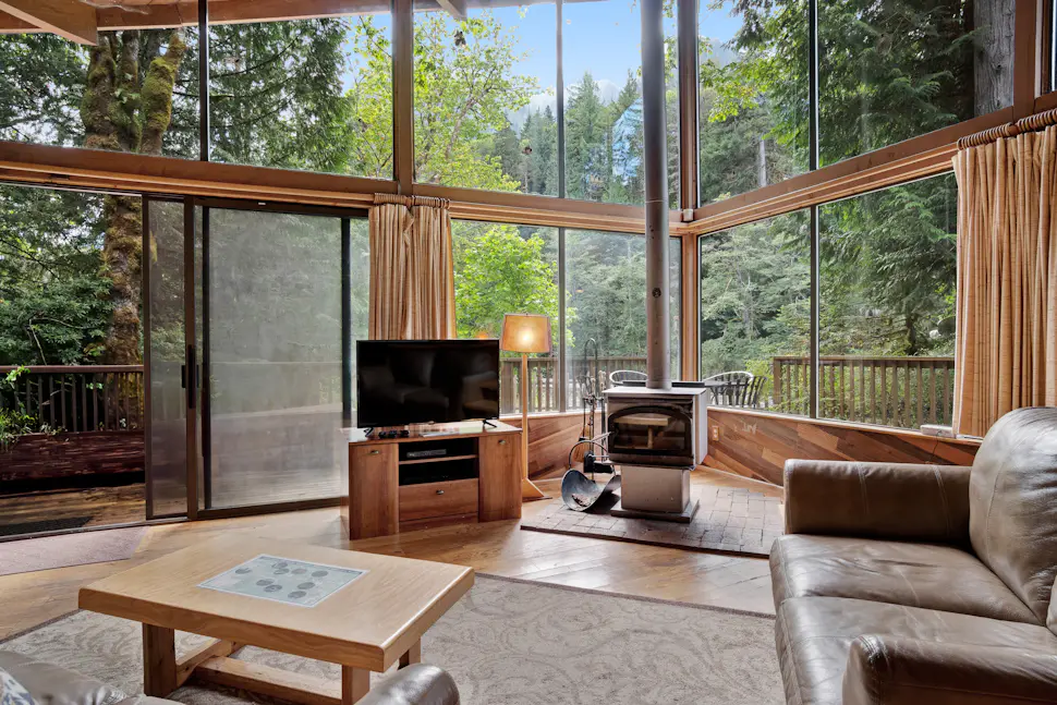 Rustic River Paradise 1 BD Baring, WA Vacation Rental Vacasa