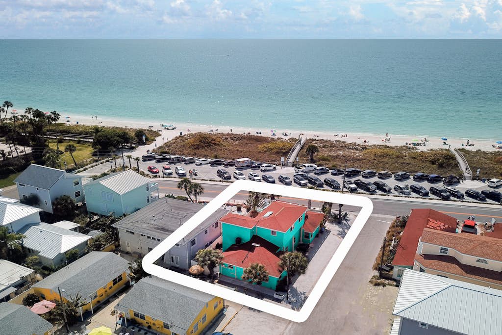 Treasure Island paradise with pool and Gulf view deck steps to Sunset Beach — St. Pete Beach, FL — vacation rental