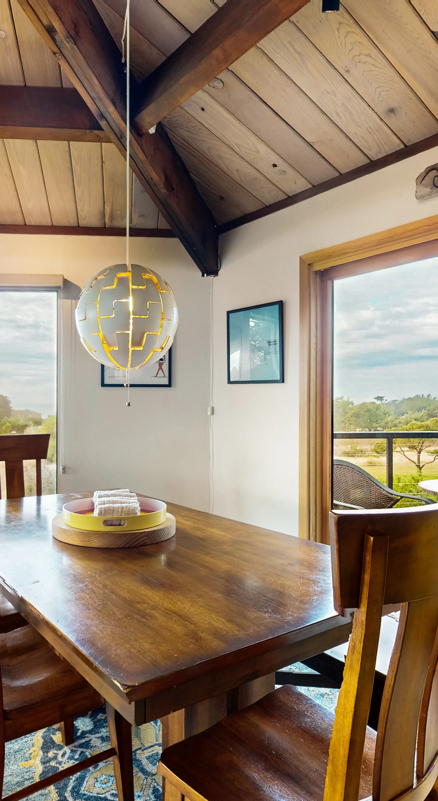 Enjoy meals with a view in the dining area, where every bite is paired with the beauty of nature.