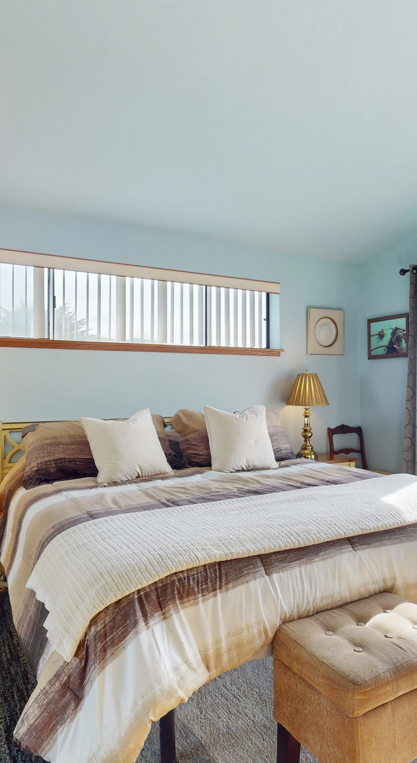 Wake to sweeping ocean views from your king bed, then step onto the private deck for fresh Bodega Bay salt air