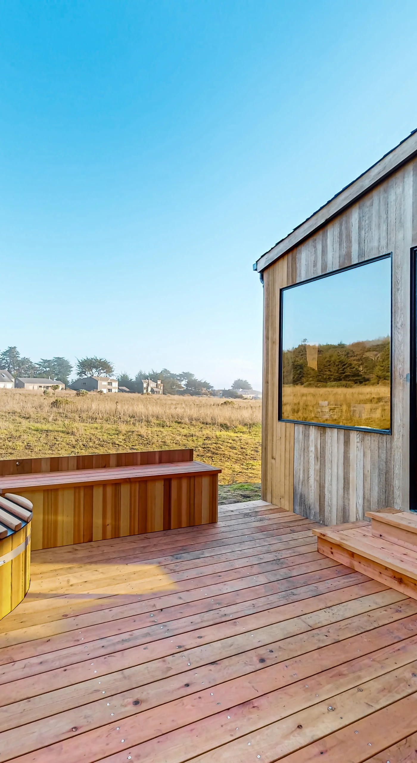 Step out onto your private deck, where the hot tub awaits and breathtaking views create the perfect backdrop for relaxation.