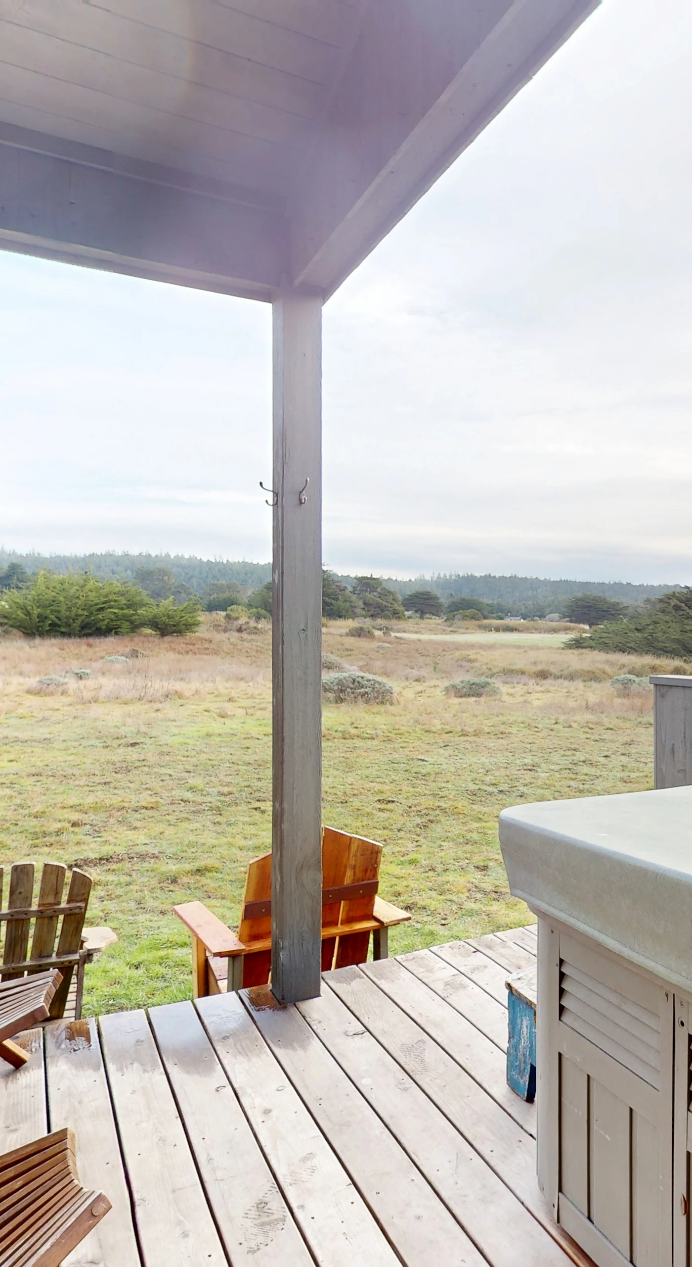 Relax in your hot tub on the deck, surrounded by nature and ready for stargazing after a day of exploration.