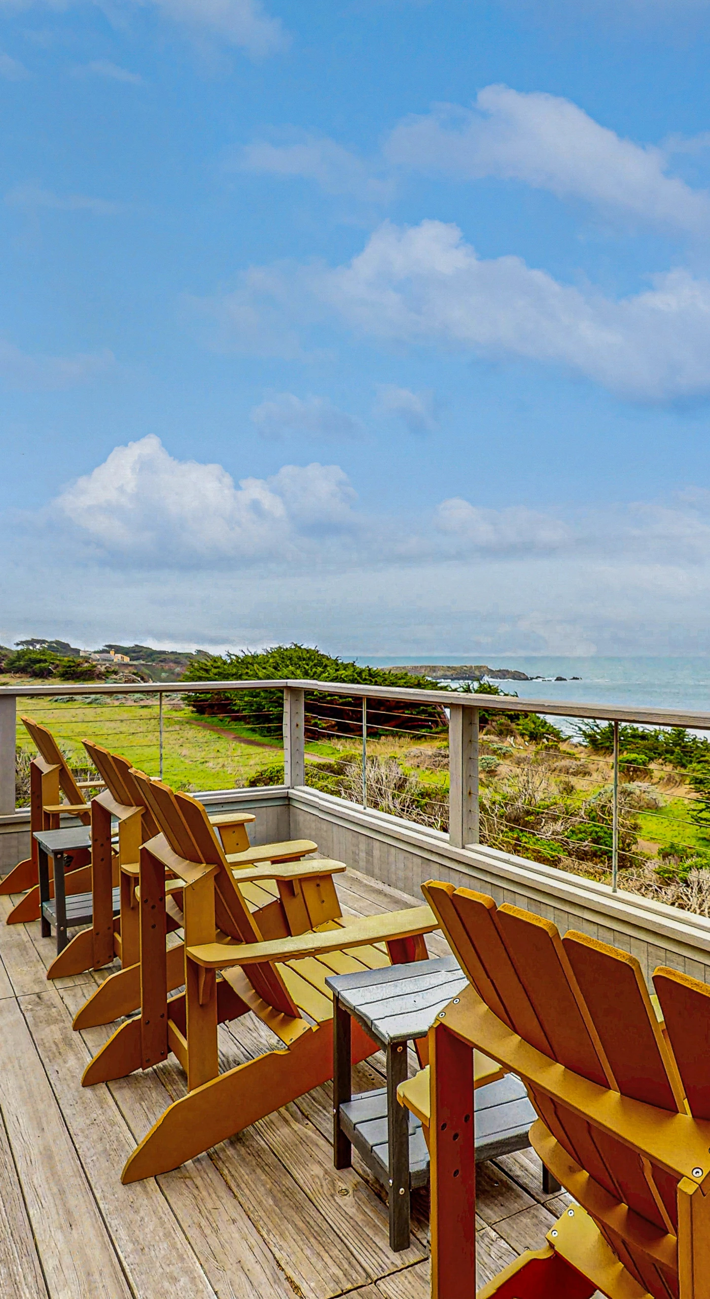 Your morning coffee awaits on the deck, where ocean views and fresh coastal breezes inspire moments of tranquility.