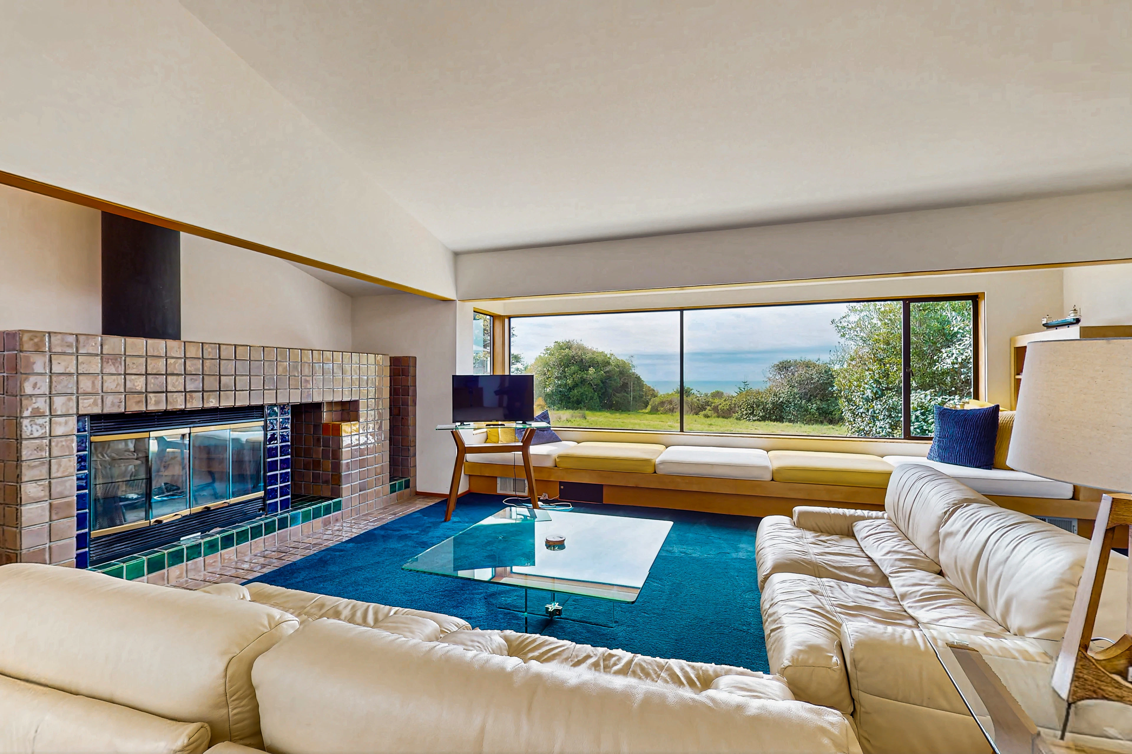 Gaze out at the ocean from your cozy nook; this serene space is designed for both relaxation and connection.