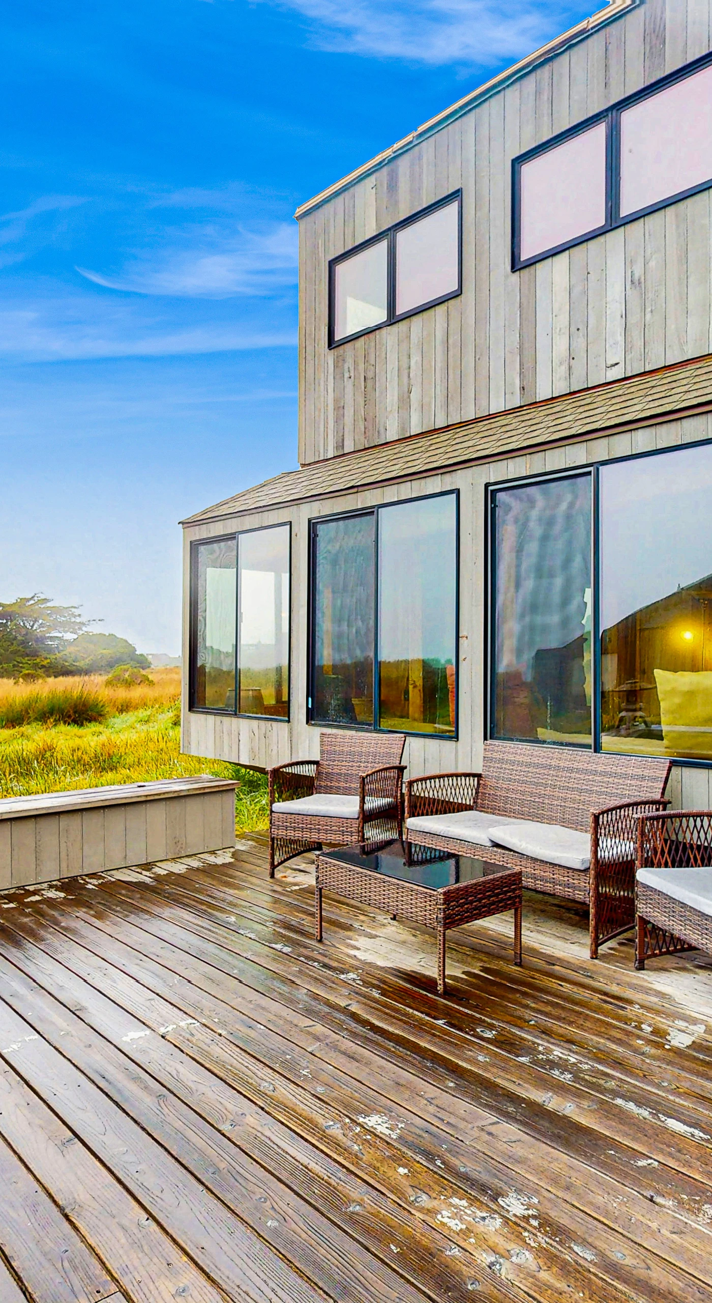 Step onto your private deck, where you can soak in stunning views while sipping your morning coffee.