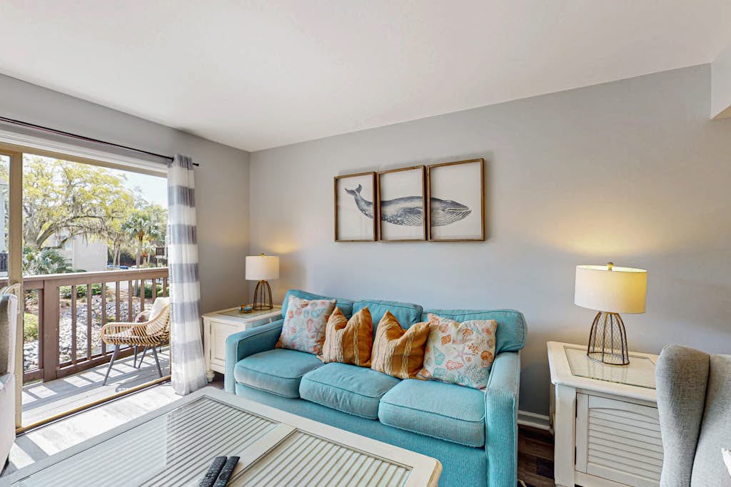 Second-Floor Condo Steps to Coligny w/Shared Pool, Central AC, & Beach Access — Hilton Head, SC — vacation rental